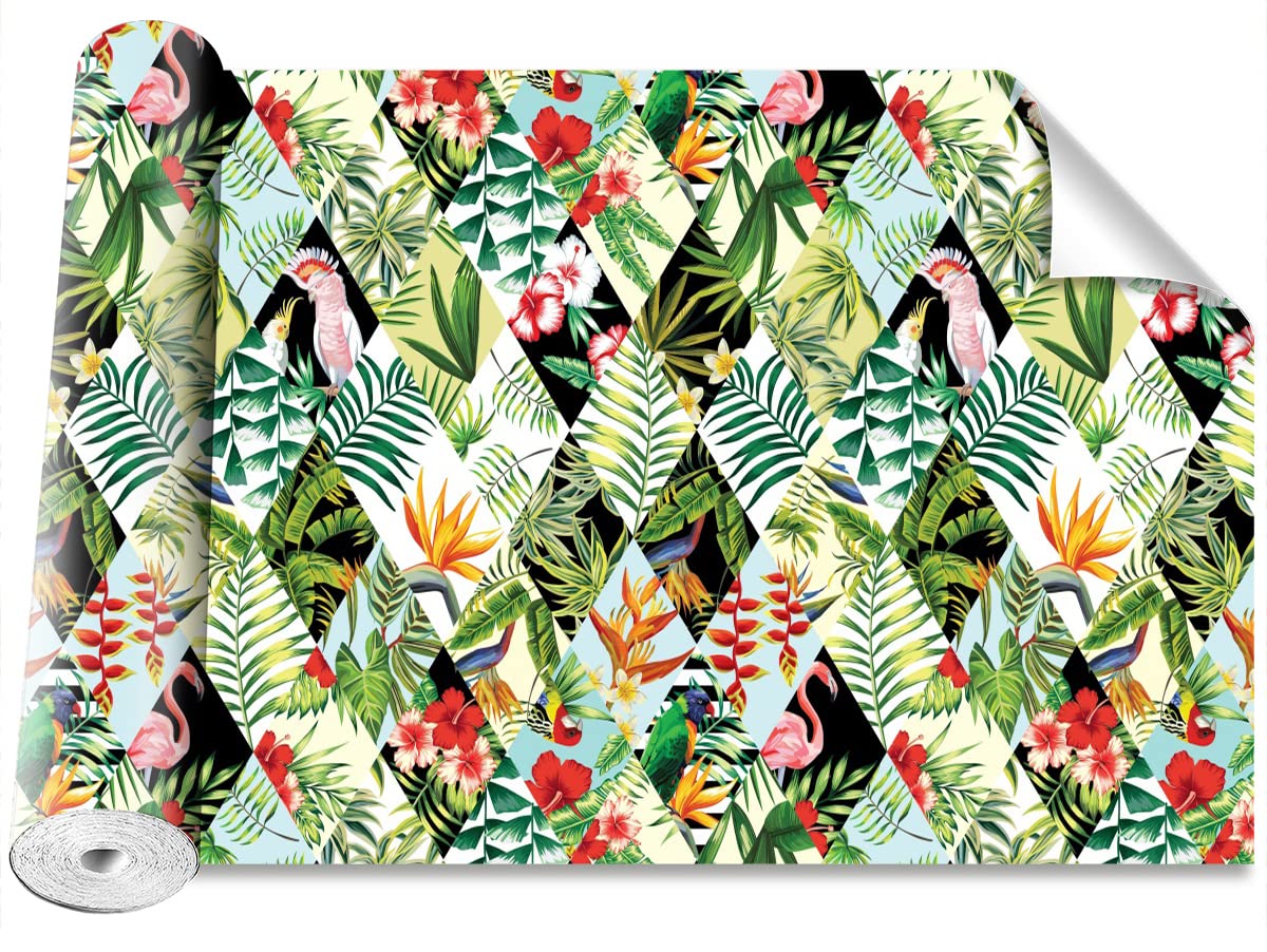 Stickers Muraux Camouflage Mosaïque Exotique Papier Peint Moderne Autocollant 104x70