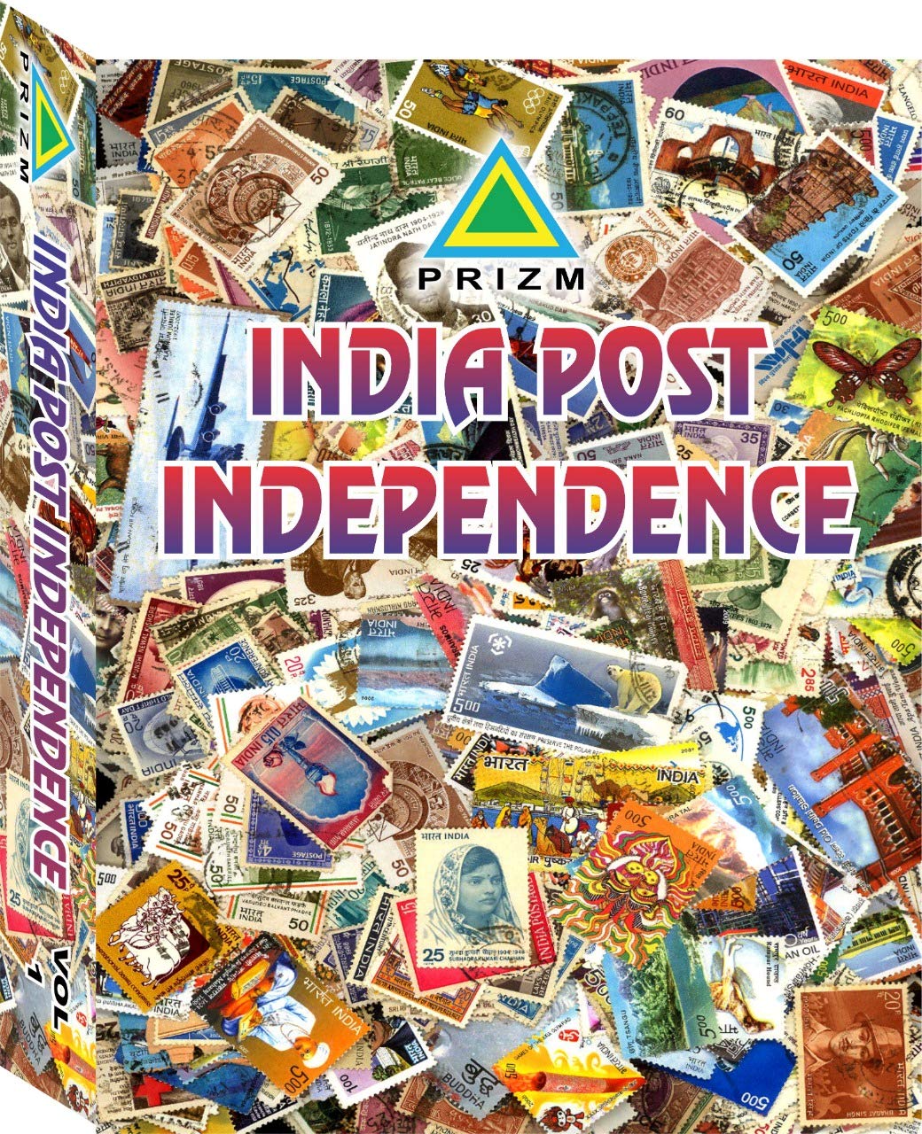 Prizm India post independence single stamps album 1947 to 2019 with acid free thailand mounts in 4 volumes