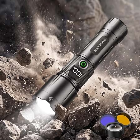 Nitecore MH12 Pro Tactical Flashlight, 3300 Lumen USB-C Rechargeable Long Throw Compact EDC Duty Light with Holster Sticker