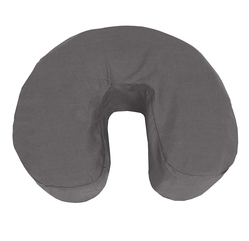 Capas para Apoio Facial de Maca London Linens, Microfibra, Cinza, Pacote com 4