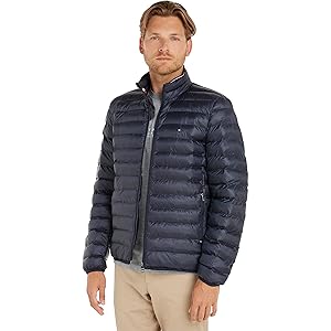 Tommy Hilfiger Packable Recycled Jacket Mw0mw18763, Giacche in tessuto Uomo, Blu (Desert Sky), XS