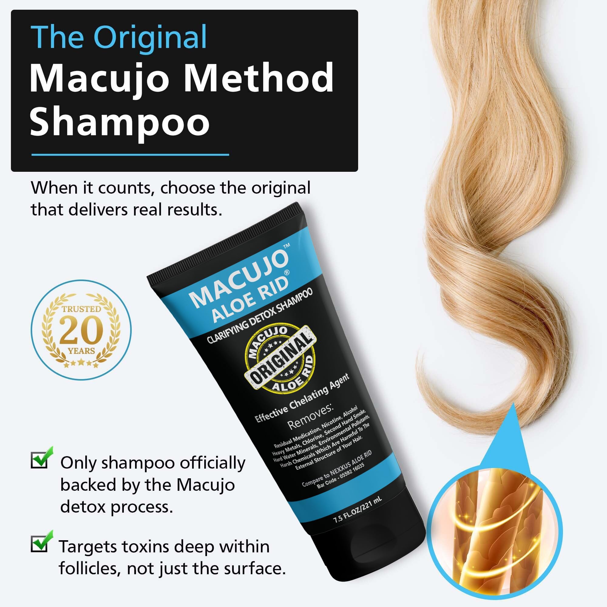Macujo Aloe Rid Original Formula Detox Shampoo | For Macujo method product thumbnail 6