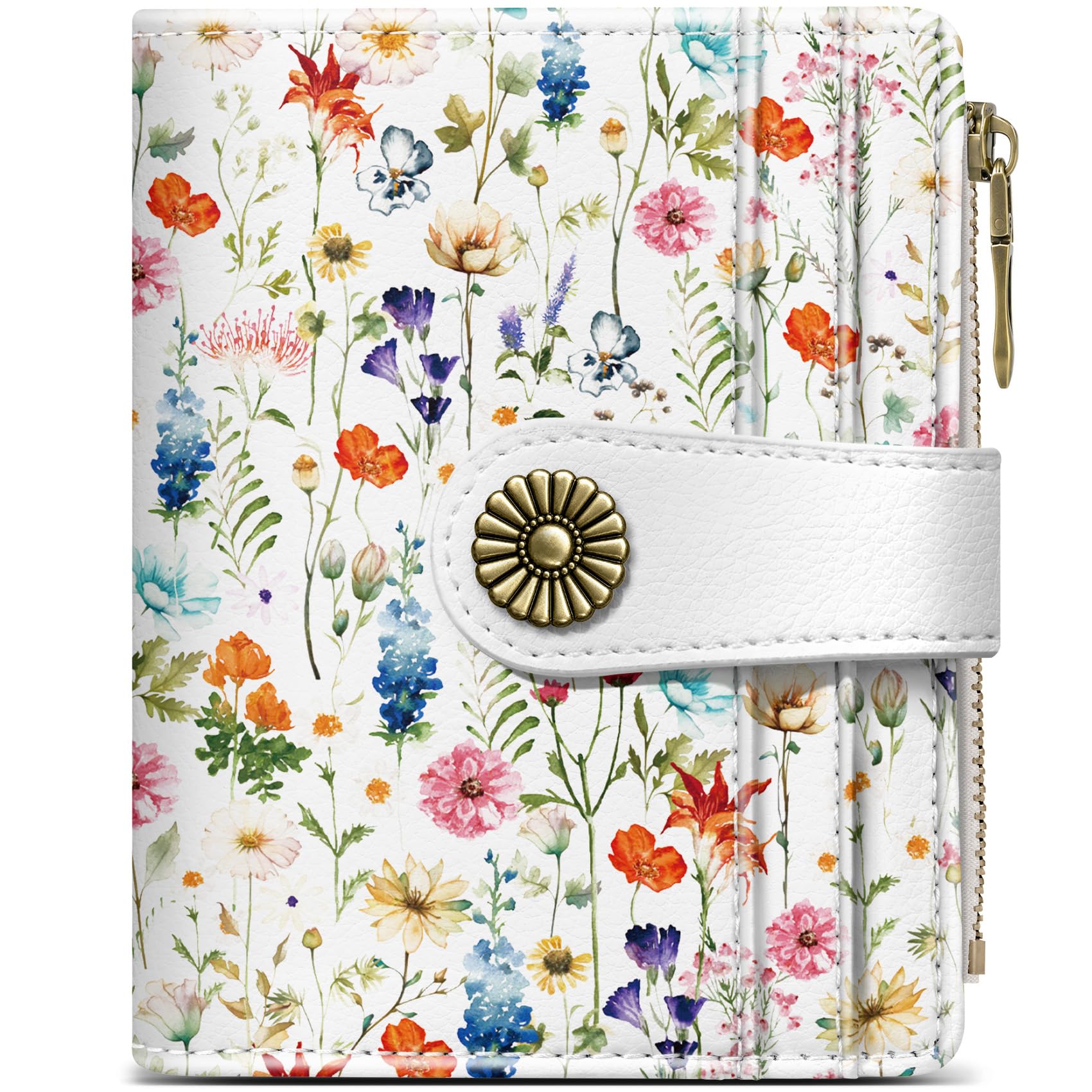 Small Wallet for Women, Cute RFID Blocking Bifold Card Holder Wallet | 10 Card Slots, Cas…