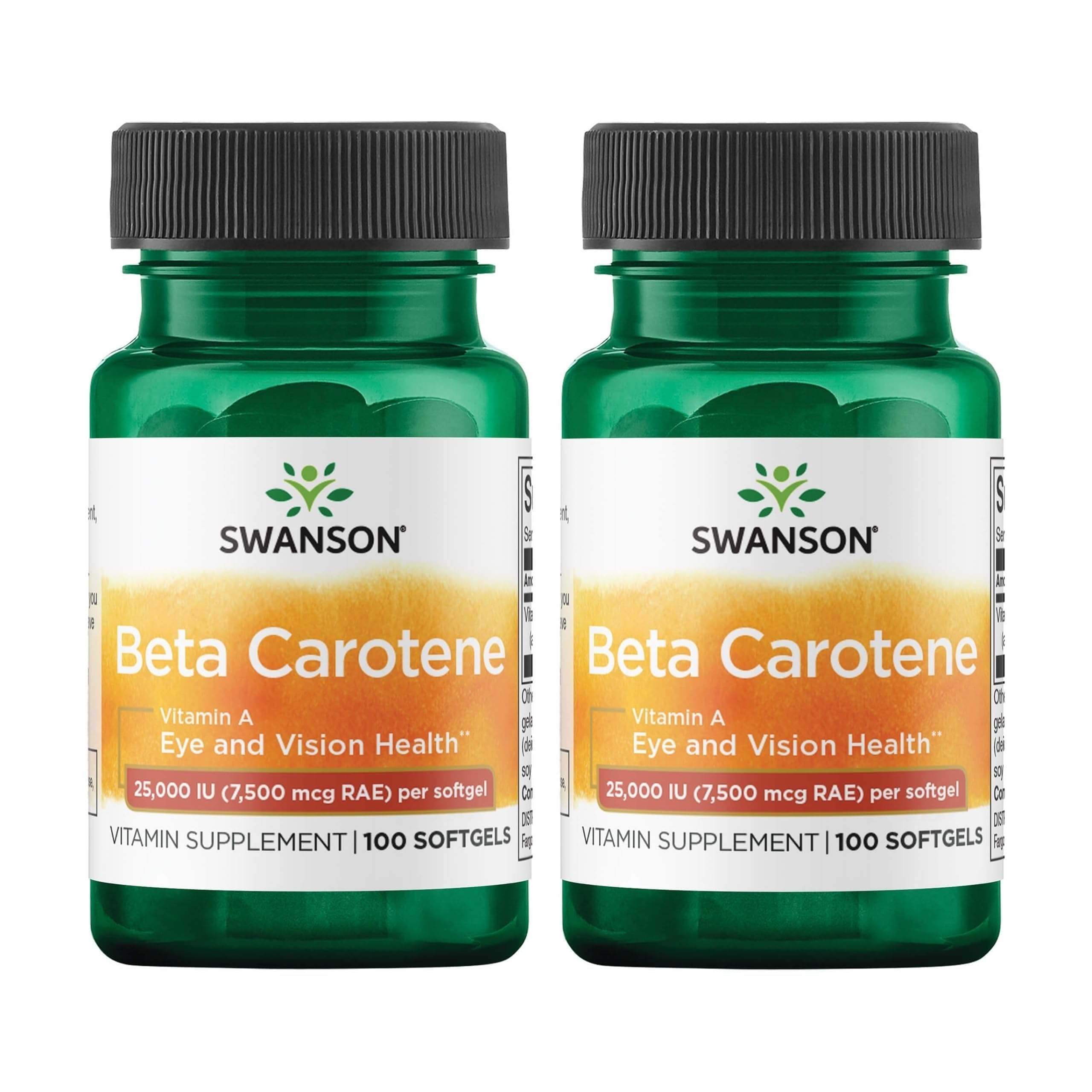 Swanson Beta-Carotene Vitamin A Supplement, Vision Support, 300 Softgels — Amazon image 10