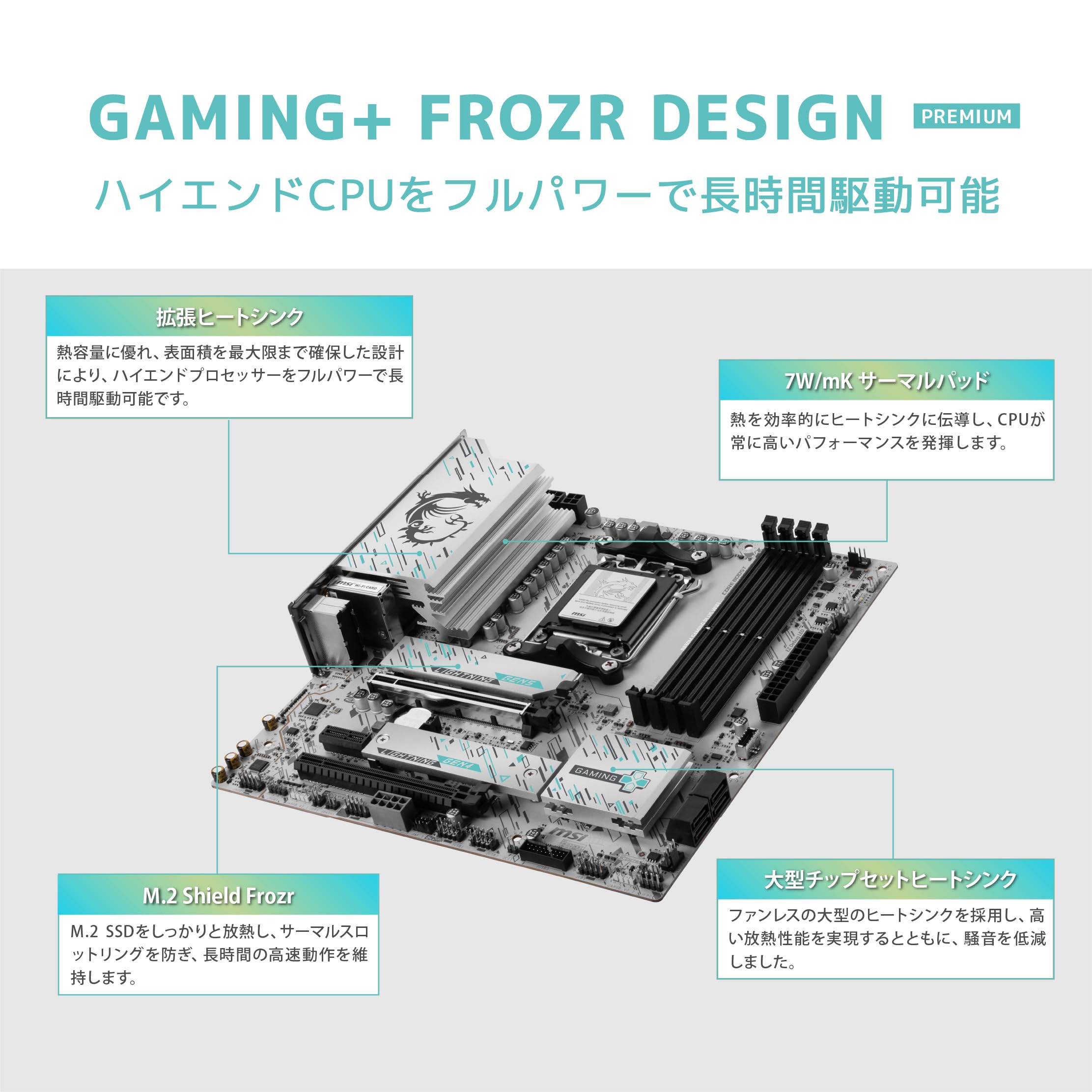 MSI B850M GAMING PLUS WIFI, scheda madre mATX – Supporta processori AMD Ryzen serie 9000/8000 / 7000, socket AM5 – DDR5 Memory Boost fino a 8200+ MT/s (OC), PCIe 5.0 x16 e 4.0 x4, M.2 Gen5, Wi-Fi 7