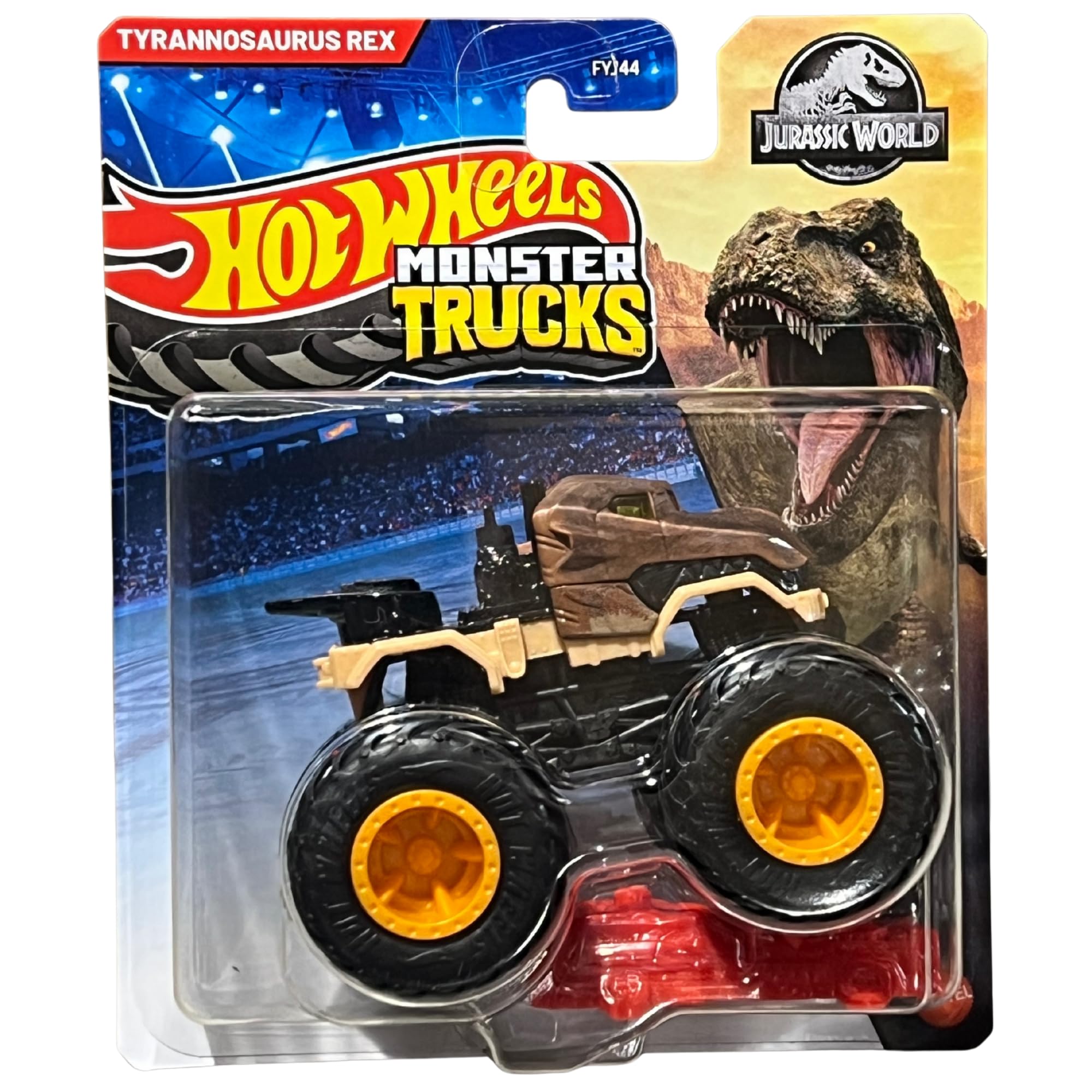 Hot Wheels Monster Trucks - (Jurassic World Trex JDP82), Green, 2 cm (W) x 3 cm (L) x 1 cm (H)
