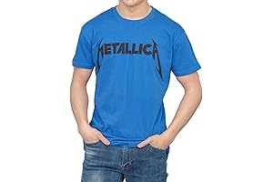 Metallica Beavis and Butthead Logo Adult Blue T-Shirt