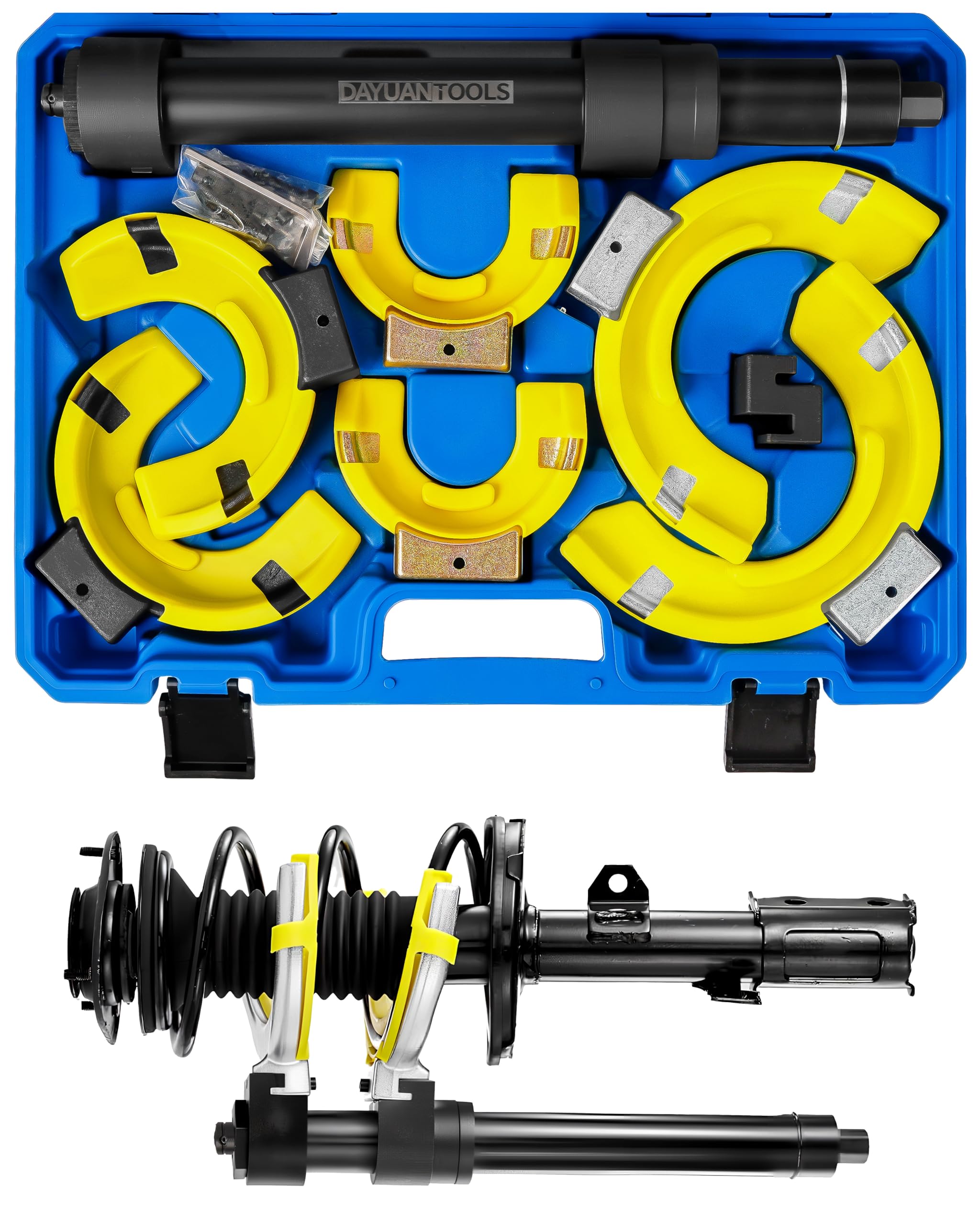 DAYUAN Compressore a Molla 1000kg Macpherson Strut Coil Spring Compressore Dumper Estrattore Tuorlo Protector
