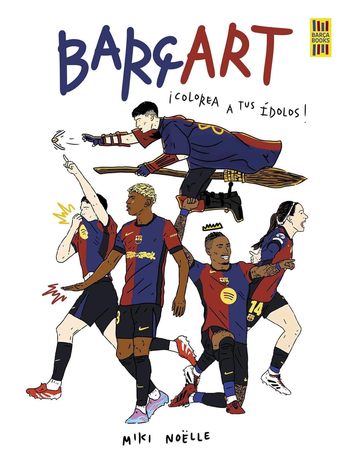 Barçart: ¡Colorea a tus ídolos!      Paperback – September 10, 2025