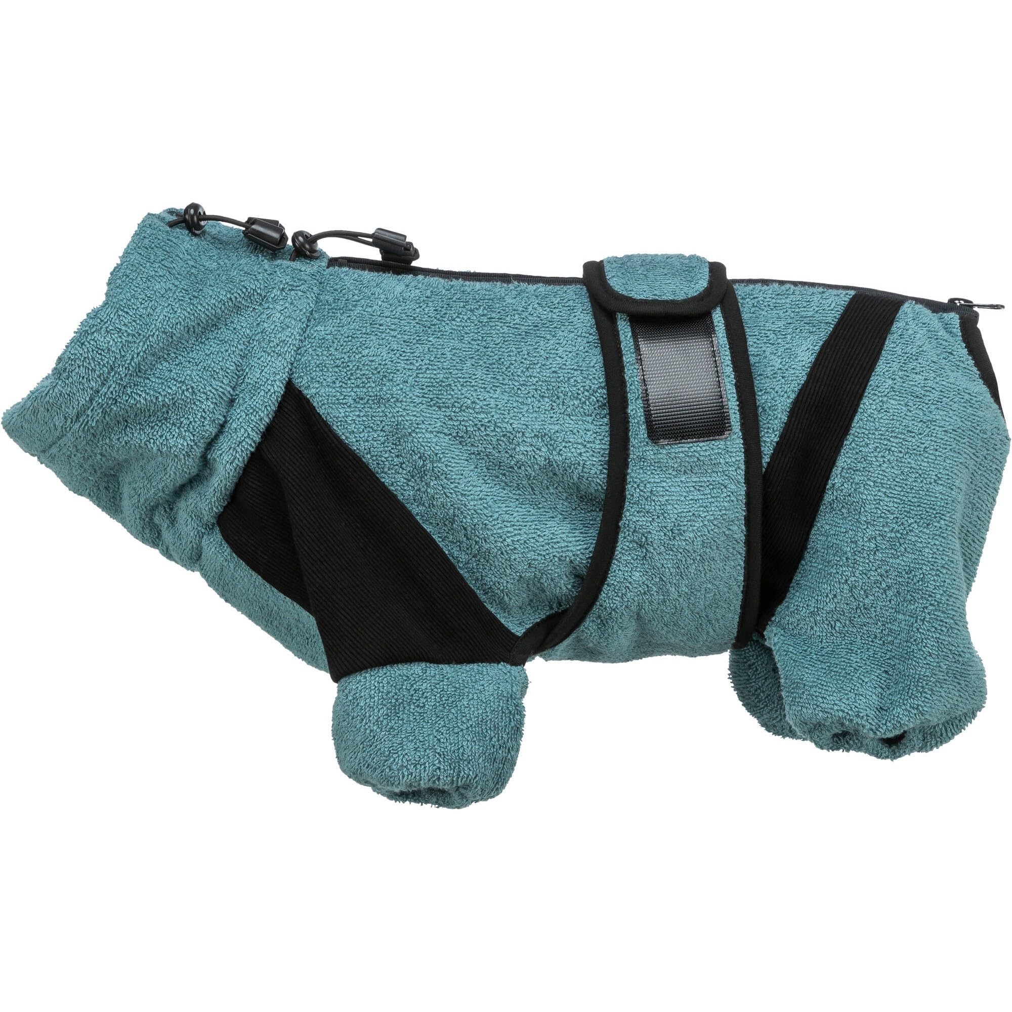 Bath and House Overalls for Dogs Terry Cloth XL 70 cm Petrol