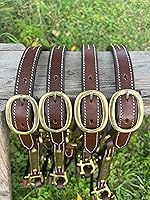 Vista 9 de Leaders - Cabestro de cuero para caballos con placa de nombre grabada personalizada para caballo