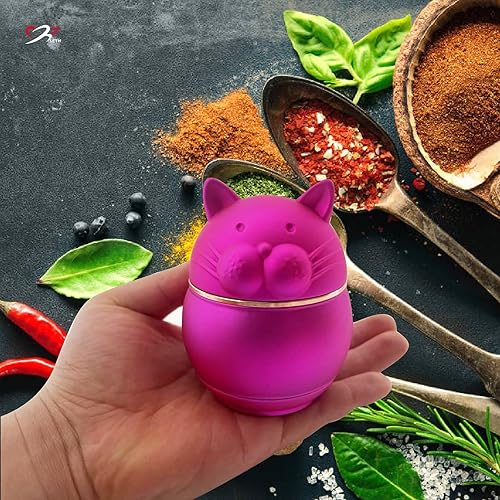 Miniatura 5 de Molinillo de especias (gato lindo) (morado)