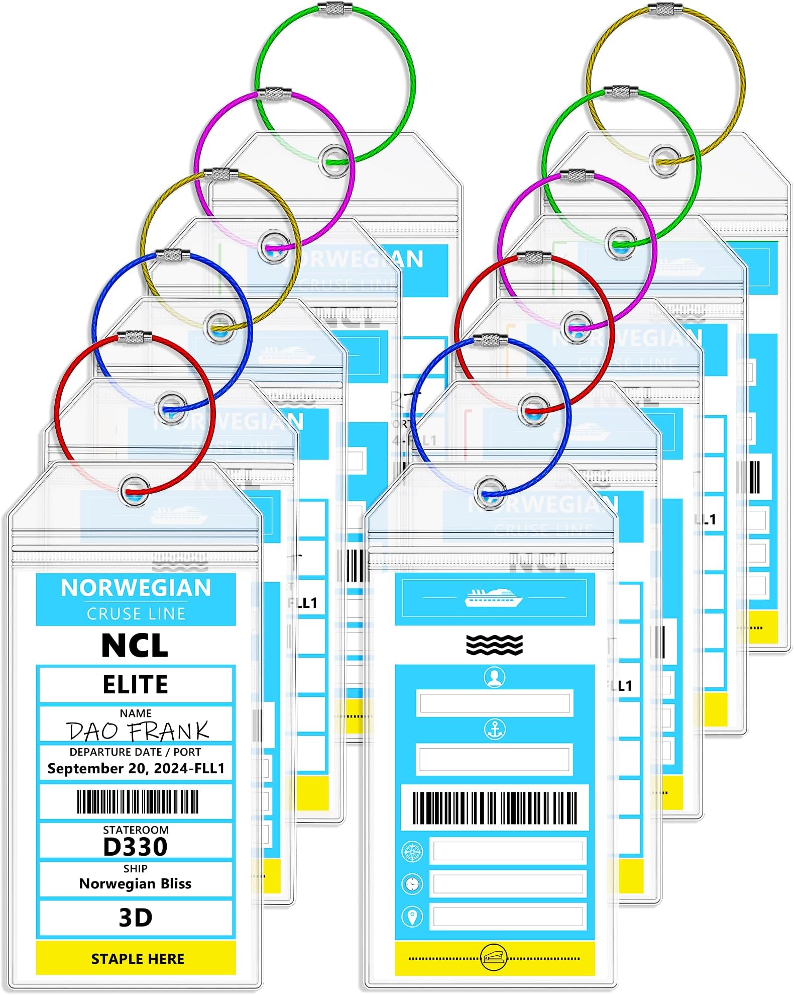 Disney Cruise DCL Cruise Luggage Tag Holder Packs, Fits All DCL