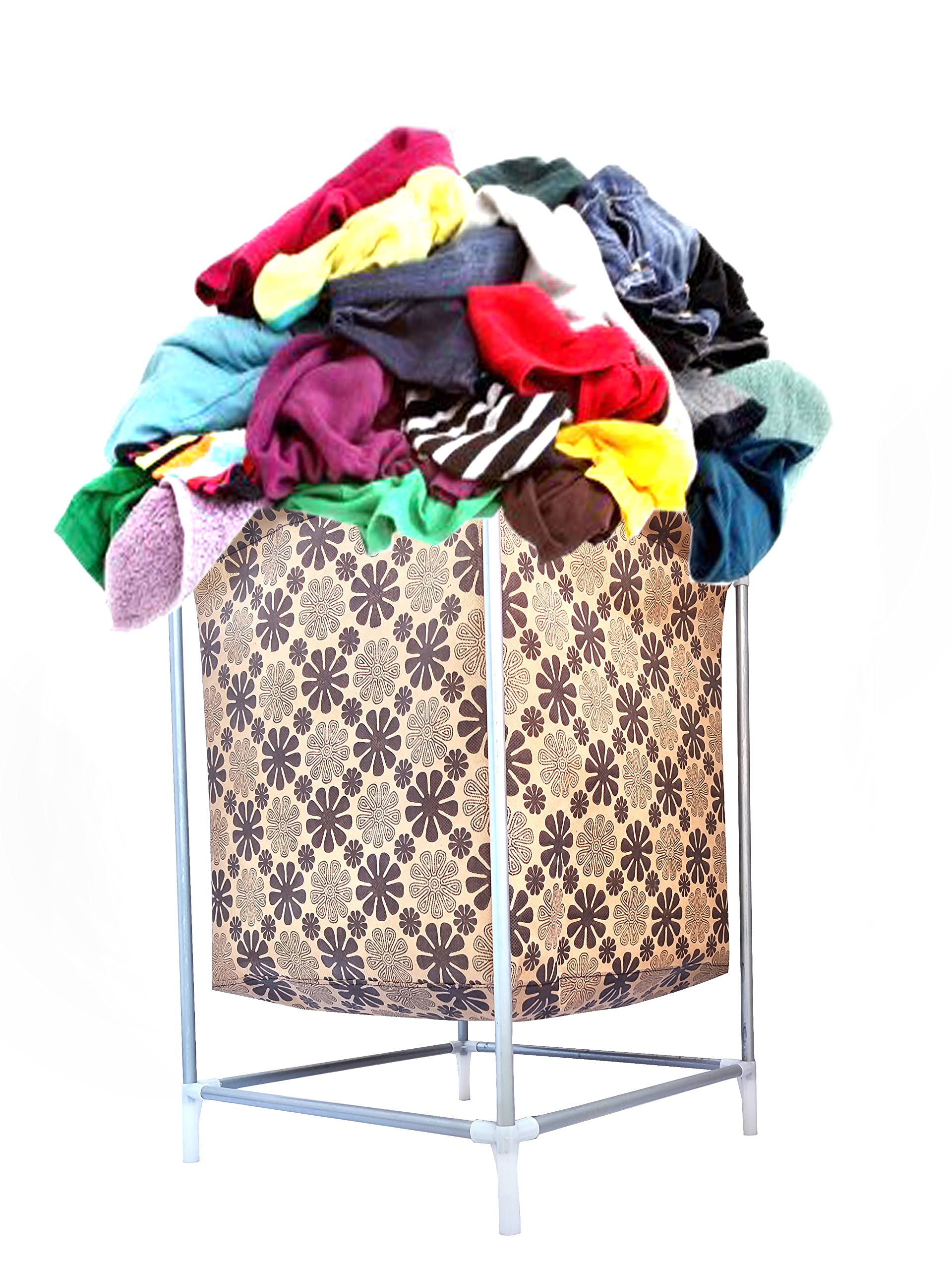 RAXON WORLD Premium Foldable Laundry Hamper, Medium Basket