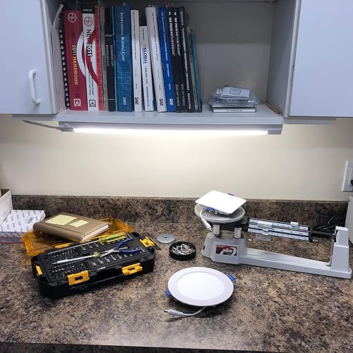 Miniatura 7 de Maxxima Luz LED de 24 pulgadas para debajo del gabinete, 1200 lúmenes, blanco cálido, 3000 K, tira de iluminación inferior para cocina, armario y