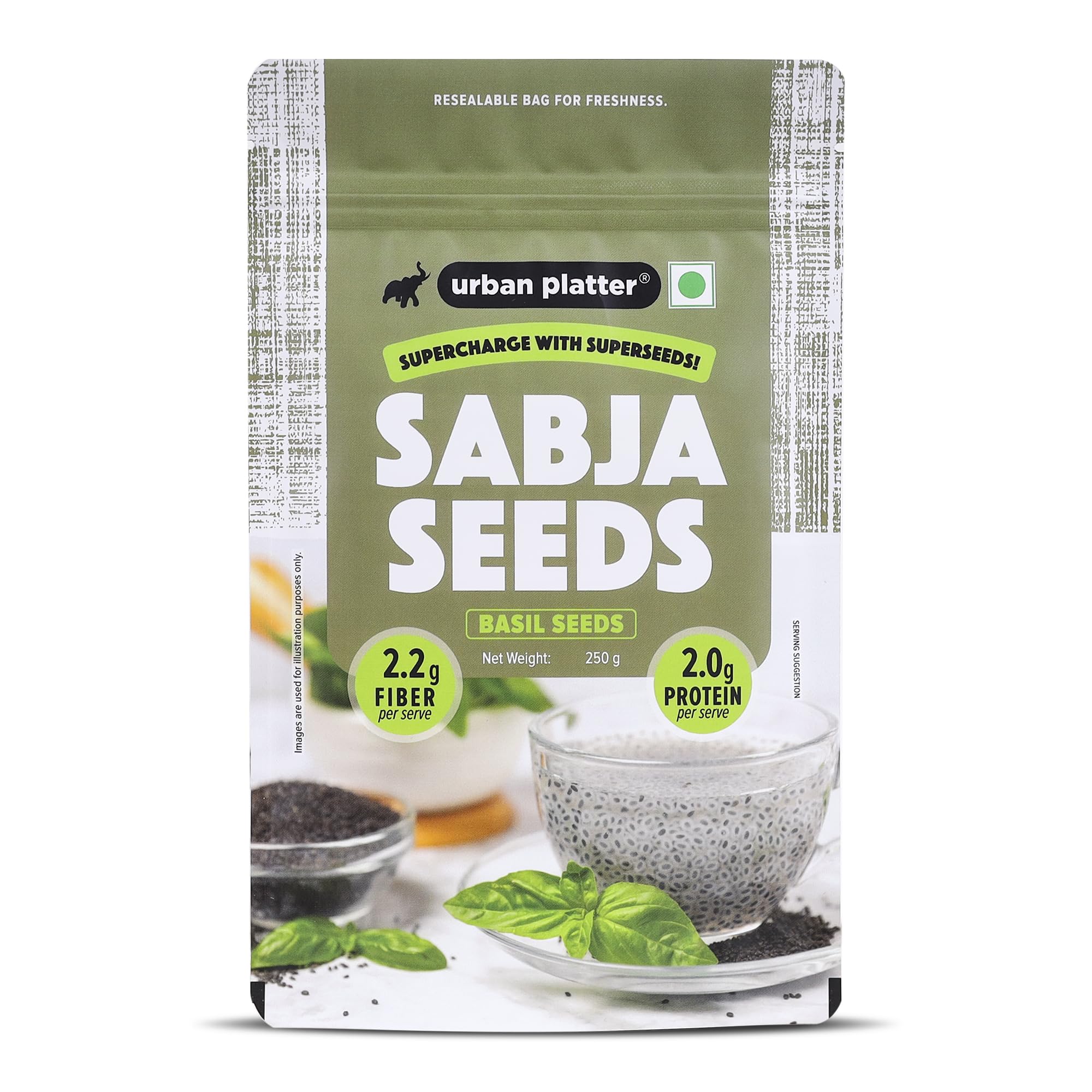 Urban Platter Sabja Seeds, 250g (Natural Body Coolant, Aids in Digestion, Ayurveda Superfood, Rich in Protein & Fiber)-image-11