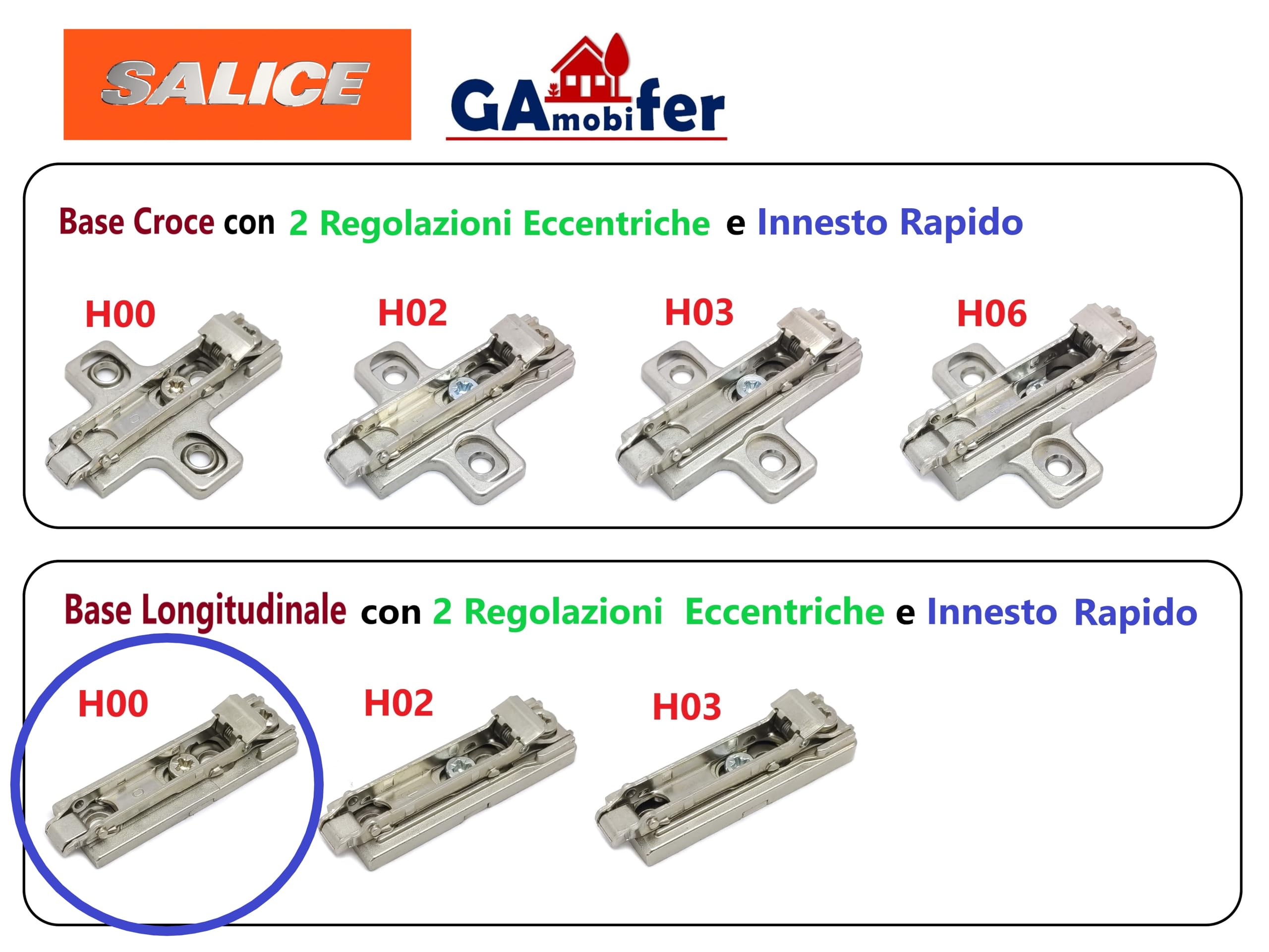 SALICE Base for Hinges with Quick Release and Coupling (Longitudinal, H00), Natural Wood - Image 3