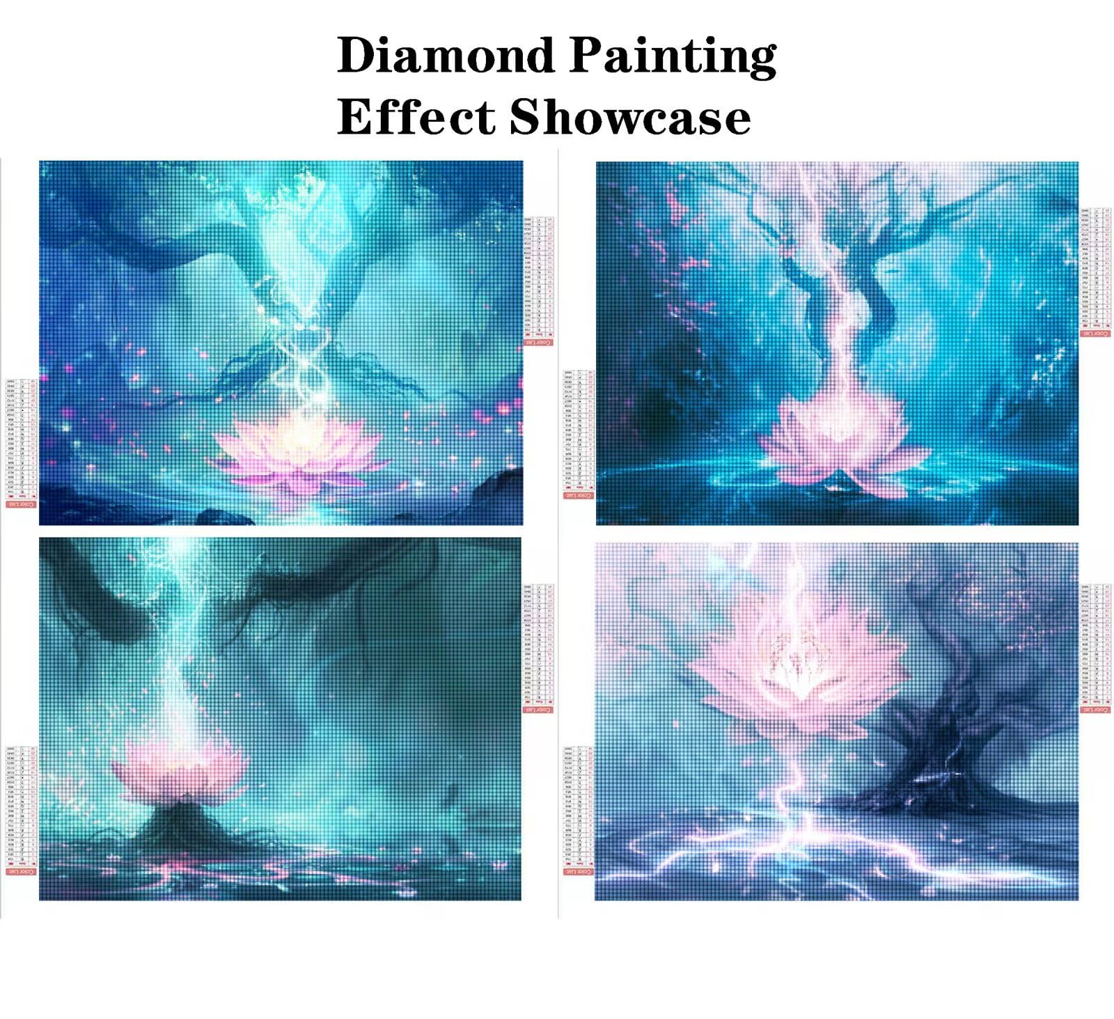 Diamond Painting Eckige Steine 4er set Diamond Painting Landschaft 50x40cm 2026 New DIY Malen Nach Zahlen Erwachsene,Bastelset Kinder ab 6 Jahre,Kleine Geschenke für Frauen,Mädchen (Abstrakt-13) K-a27
