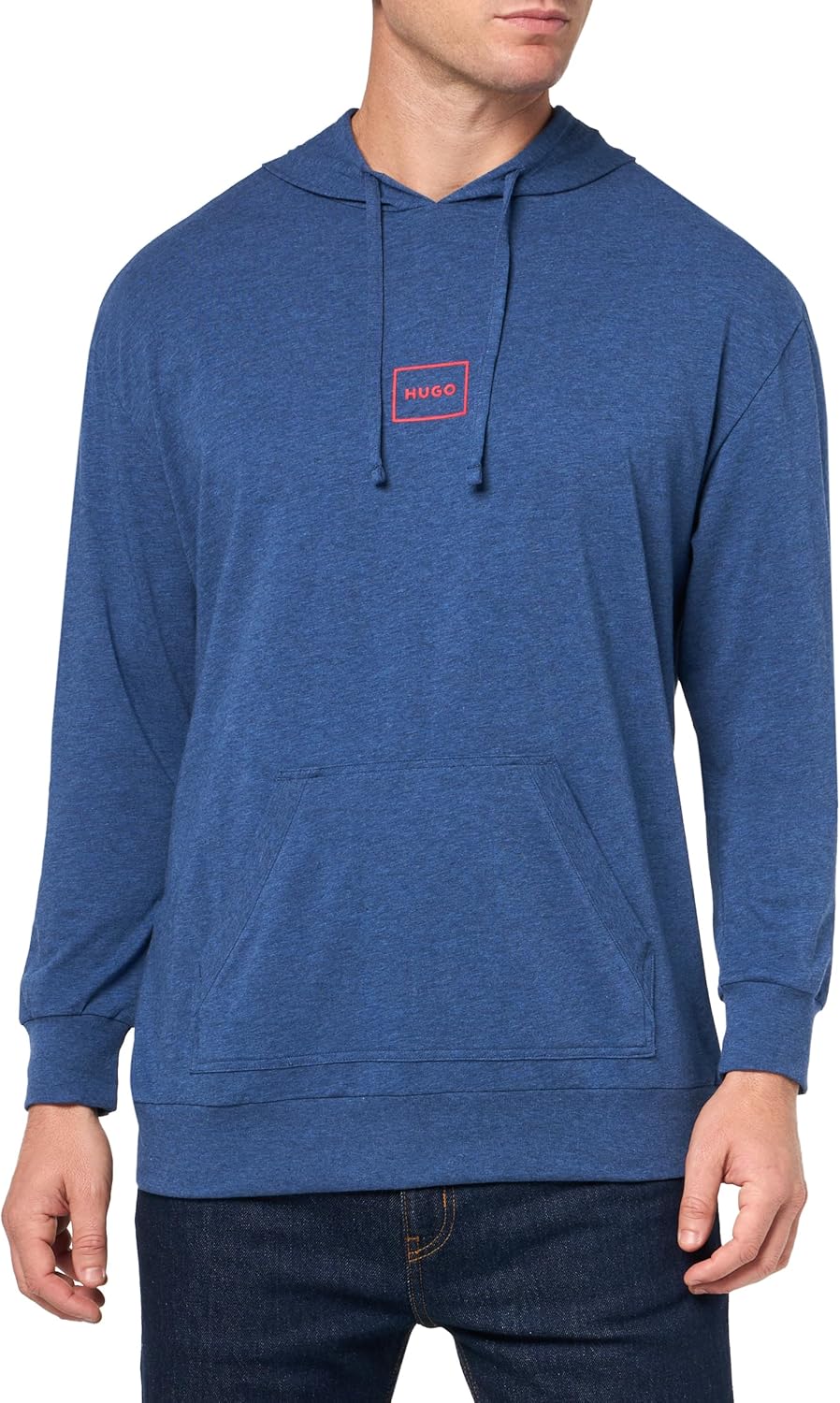 HUGO Men's Logo Outline Hooded Sweatshirt