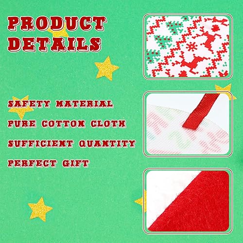 Miniatura 2 de Saco de dormir accesorio de Navidad para muñeca elfa, incluye saco de dormir de muñeca de Navidad, albornoz, delantal y gorra, juego de saco de