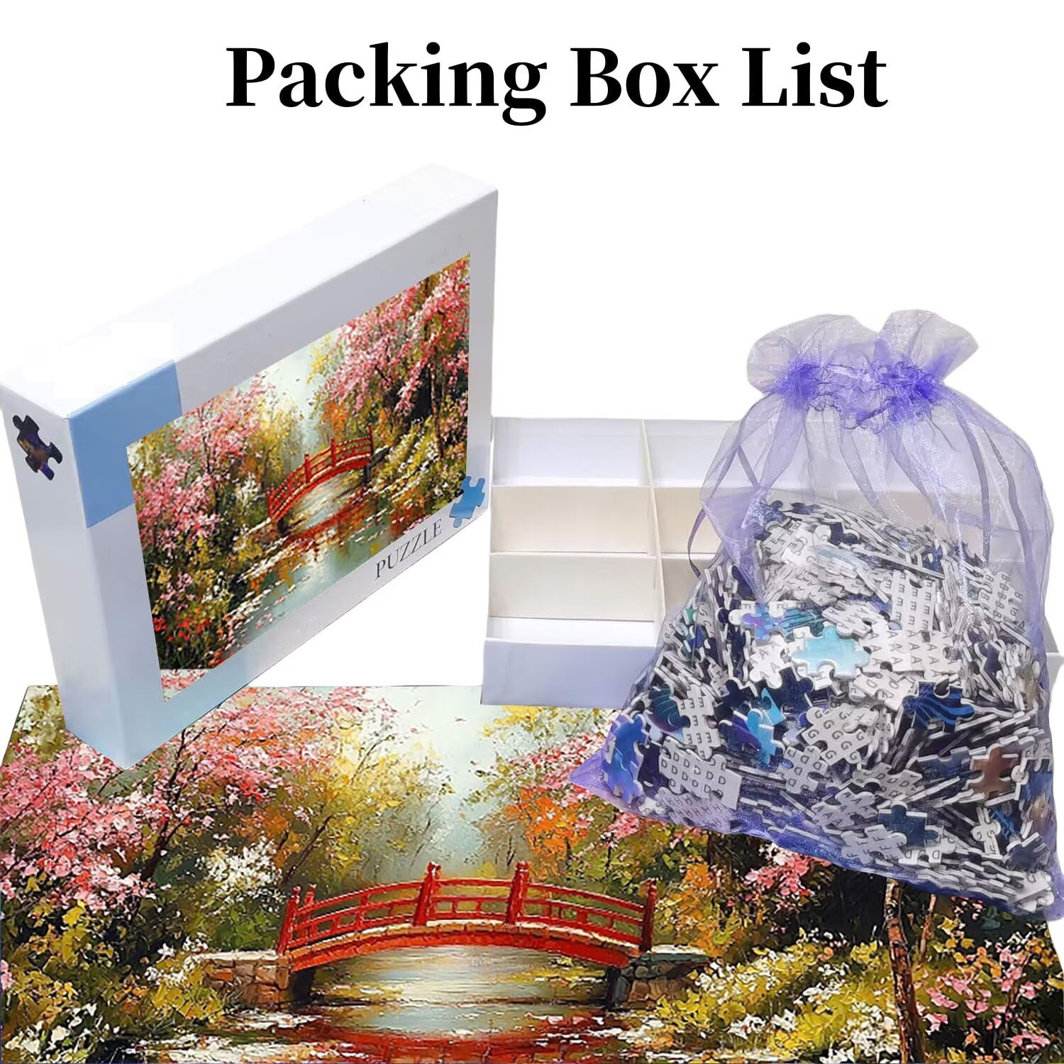 Puzzle dla dorosłych 1692 sztuk, puzzle sakura, trudne, wymagające, puzzle idealnie pasują, litery na plecach, bez pudru, prezent dla seniorów (179x31 cm) v788