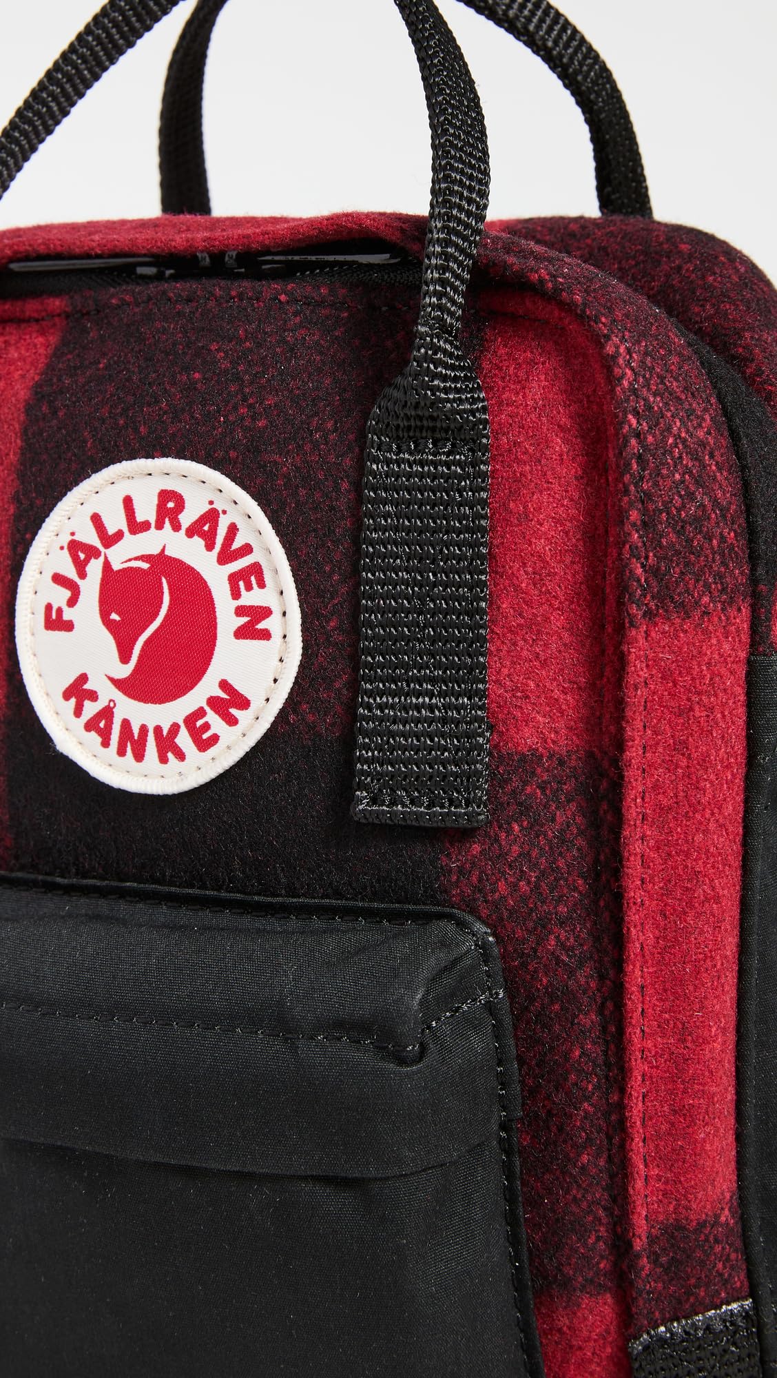 Fjällräven cross body bag shoulder bag Kånken Re-Wool Sling Red/Black, Red / Black - Image 4