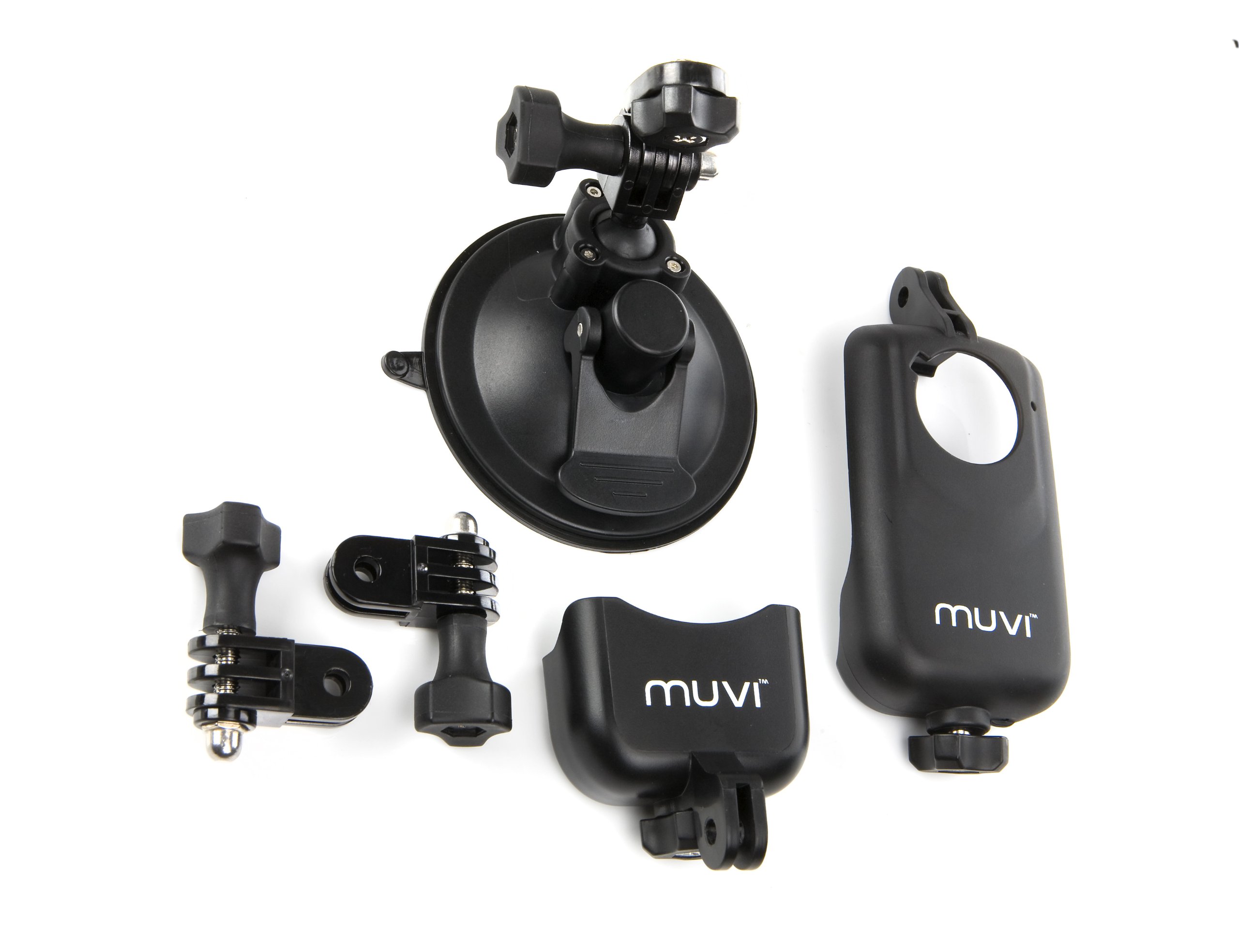 VehoMuvi Universal Suction Mount with Cradle & Tripod Mount for Muvi KX-Series | Muvi K-Series | Muvi HD | Muvi Micro - Black (VCC-A020-USM)