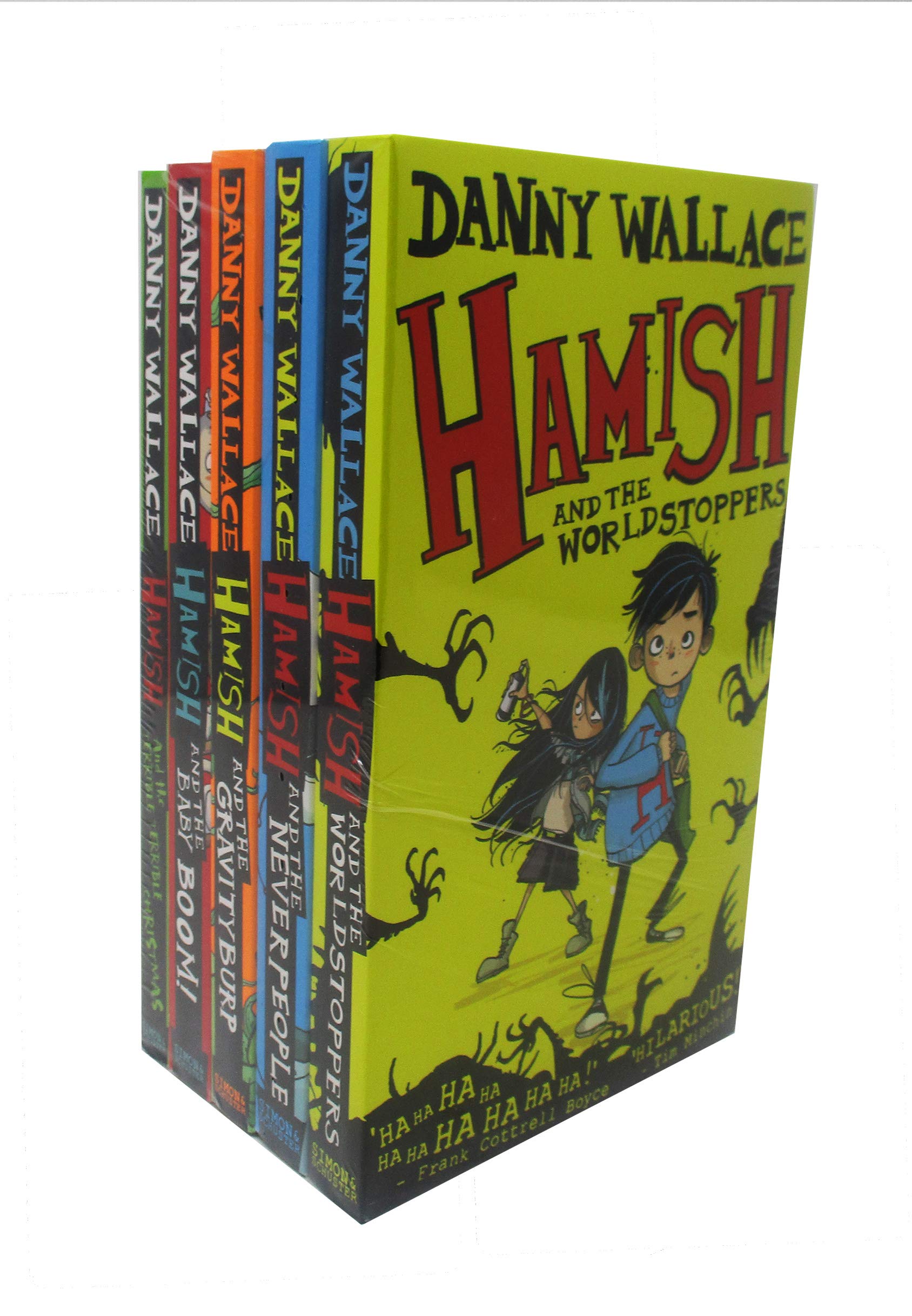 Danny Wallace's Collection Hamish Series Set of 5 Books (The Worldstoppers, The Never People, The Gravity Burp, The Baby Boom, The Terrible Christmas) Paperback