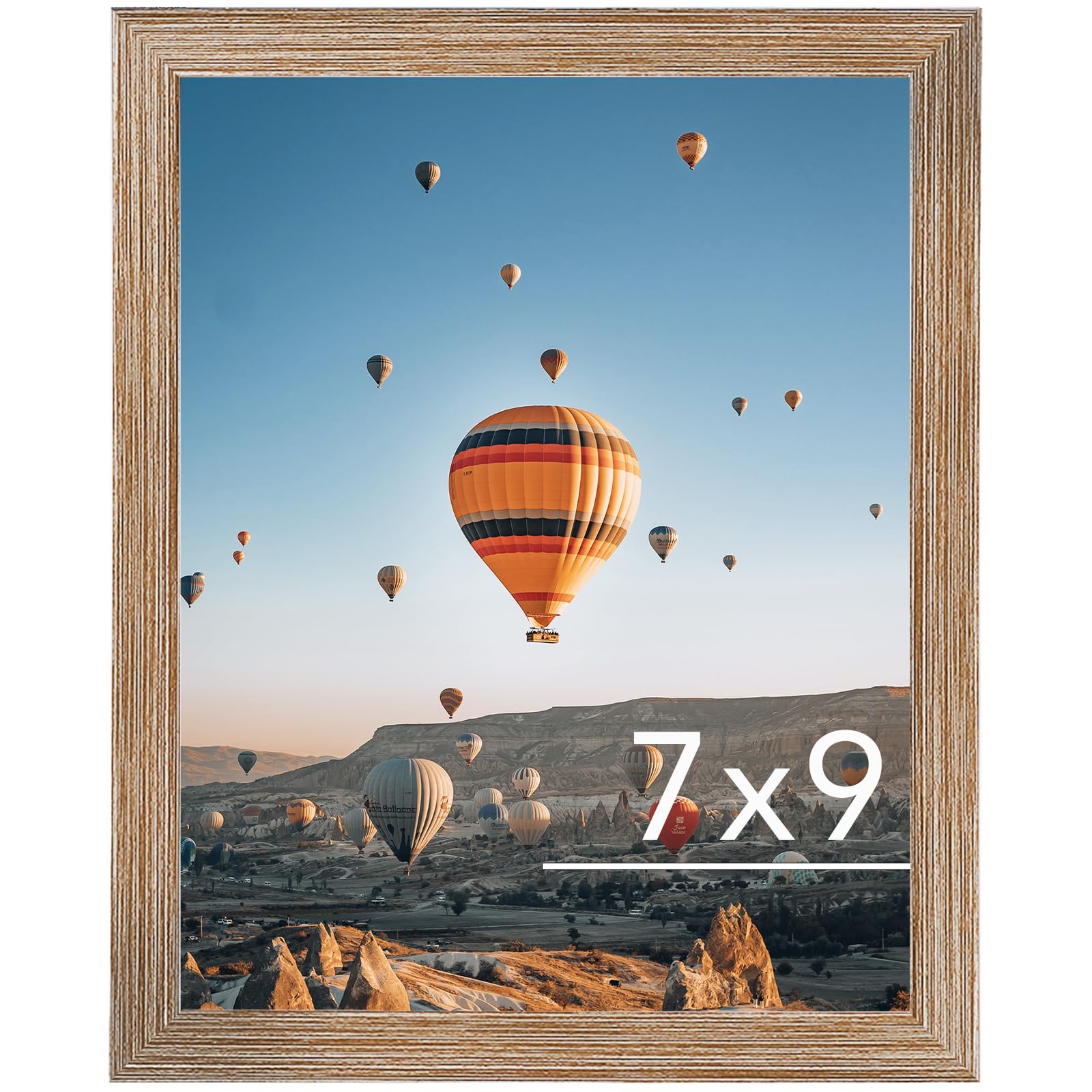 専用フレーム（縦40インチ×横27インチ　約1015㎜×685㎜） Amazon.com - JCJMY 7x9 Picture Frame Rustic Brown for Wall Hanging