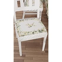 PETTI Artigiani Italiani – Cuscini per Sedia Cucina con Elastico da 6 Pezzi, Copricuscini in Microfibra, Coprisedia con Molla Disegno Botanical 100% Made in Italy