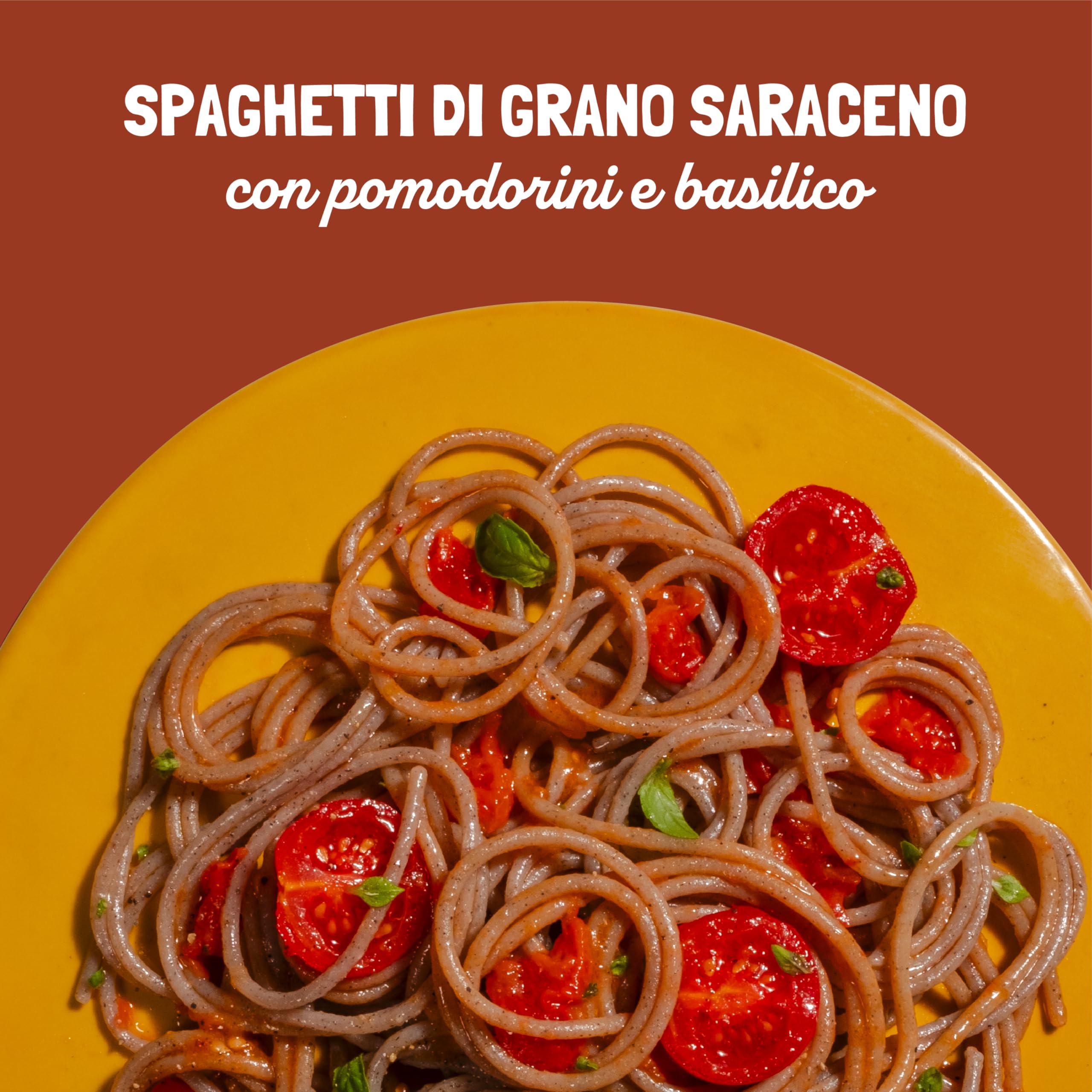 Felicia, Spaghetti di Grano Saraceno Integrale, Ricca di Magnesio, Ricca di Manganese, Fornte di Fibre, Senza Glutine, Bio, Vegan, Gusto Deciso, Box da 12 Confezioni