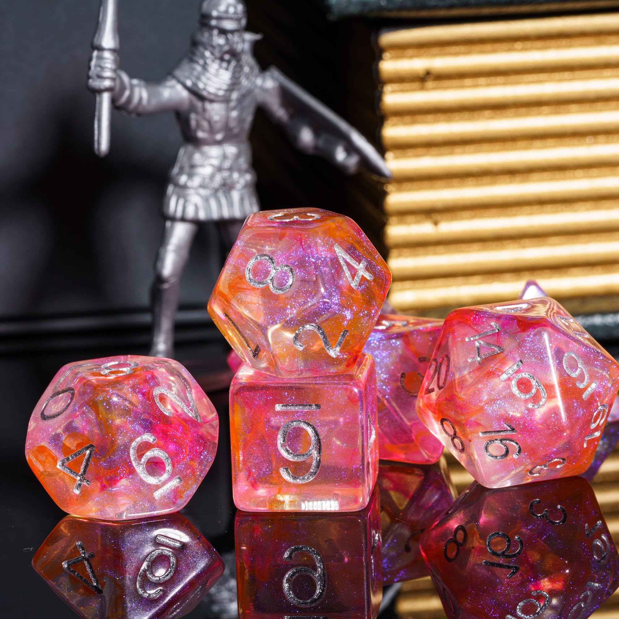 7-Die Polyhedral Dice Set wi