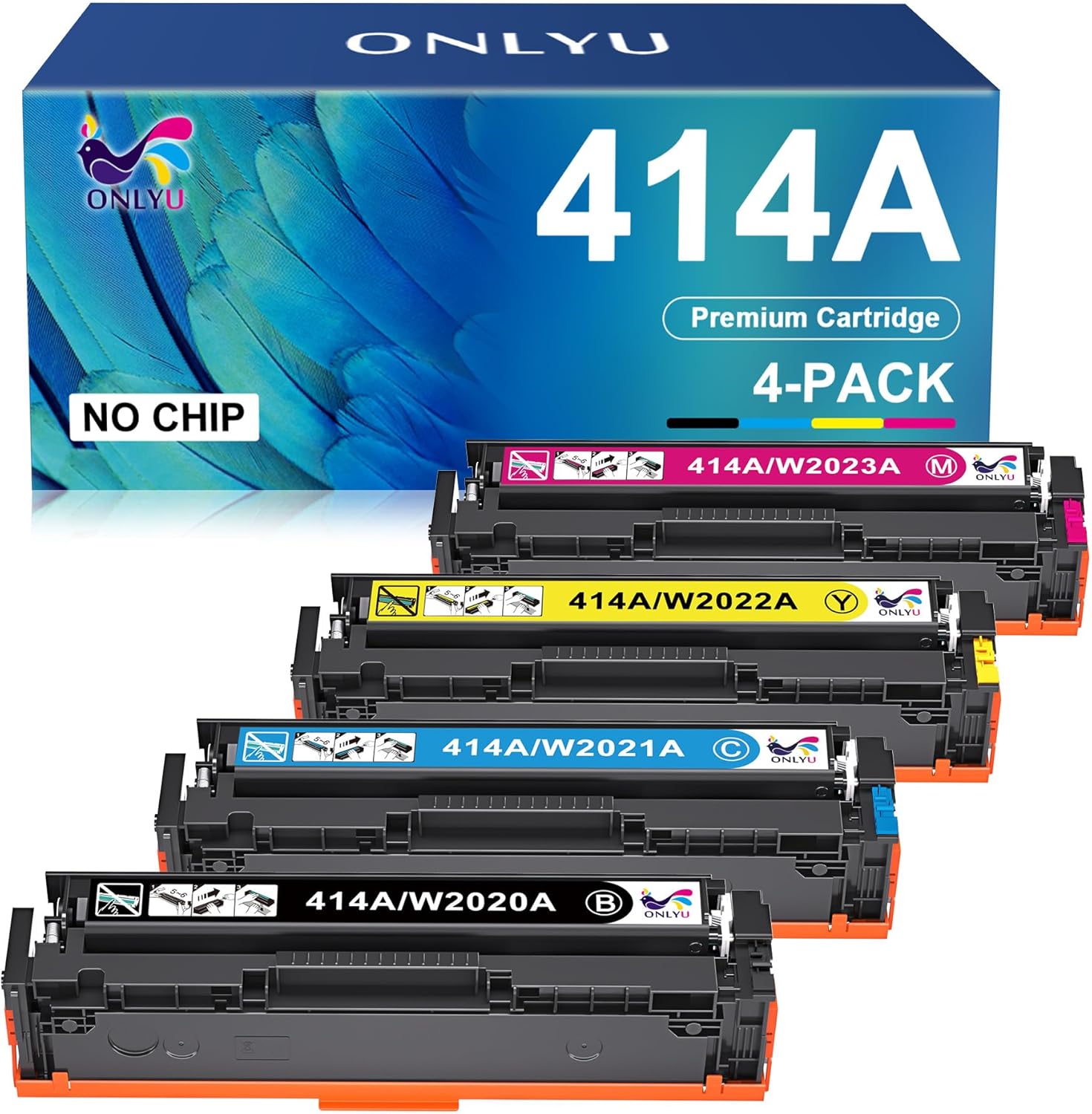 414A Toner Cartridge Compatible For 414A Toner Cartridges 4 Pack - View #7
