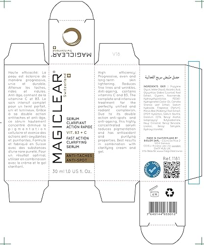 Miniatura 6 de Eliminador de manchas oscuras suizo de lujo para la cara, suero corporal, tratamiento de melasma solar, corrector de manchas marrones,