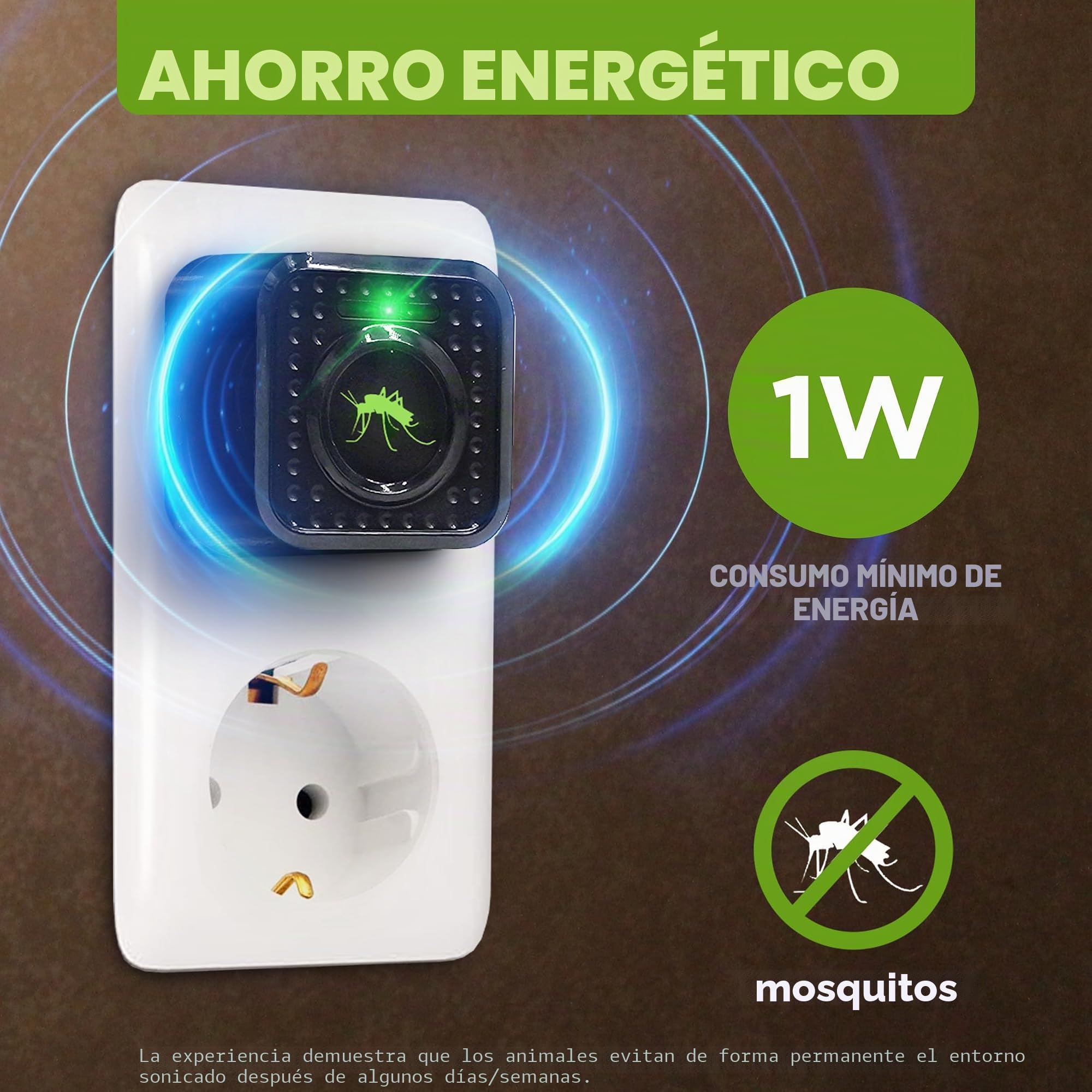 ISOTRONIC – Repelente ultrasónico de Mosquitos enchufable para el hogar, Dormitorio y habitación Infantil – Repelente de Mosquitos con un Alcance Efectivo de 30 m² (3 Unidades)