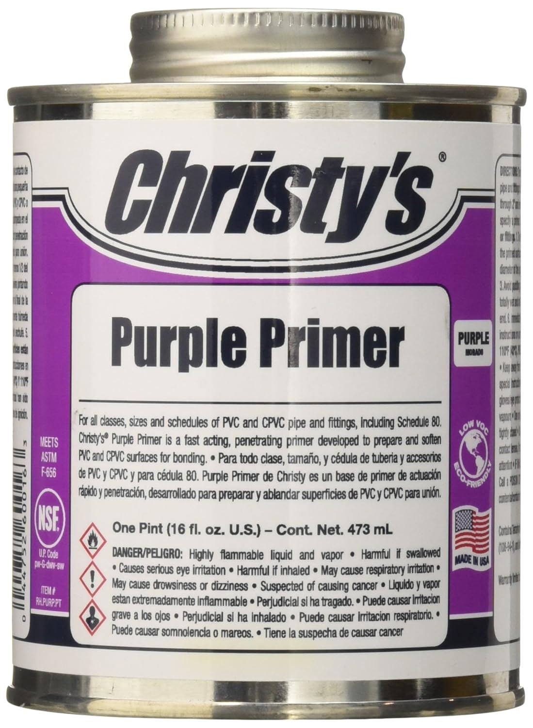 Christy's Primer,Purple,16 oz., RH.PURP.PT - Image 1 of 4