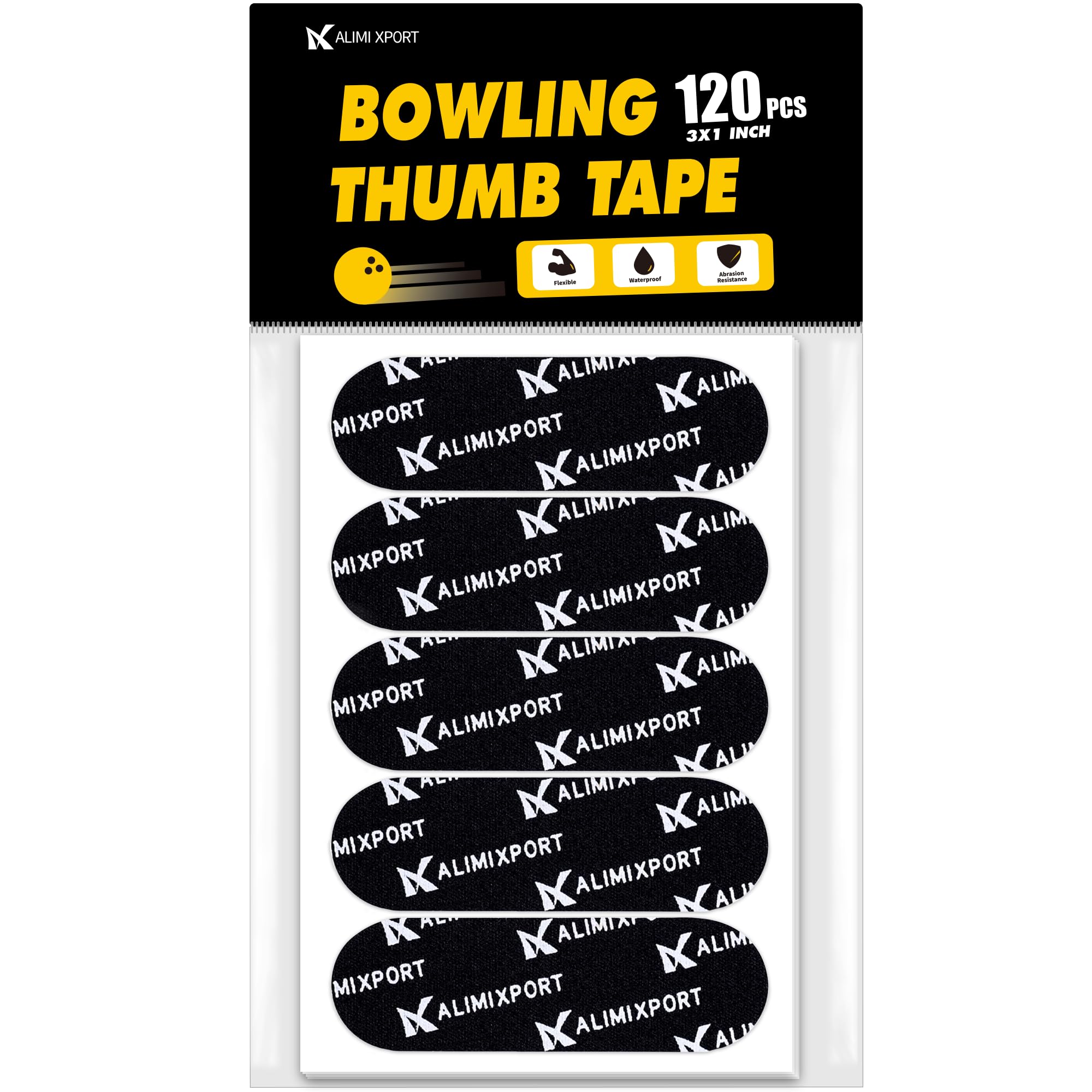 120pcs Bowling Thumb Tape - Flex Bowler Protective Tape Finger Tape for Bowlers Bowling Accessories for Men and Women