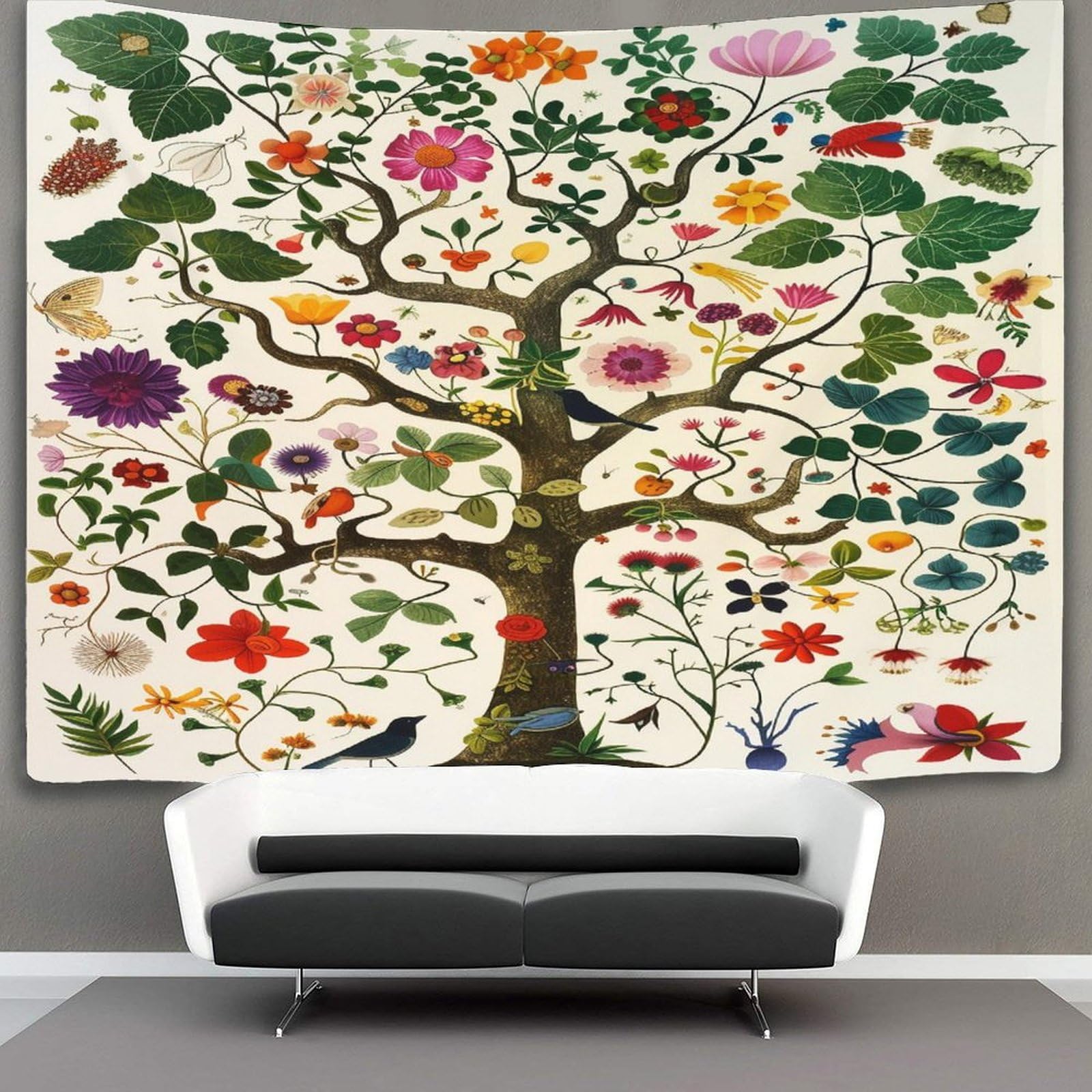 kaiyun Life Tree Tapestry,Plant Wall Art Aesthetic Home Decoration for Living Room Dorm 180cmx230cm