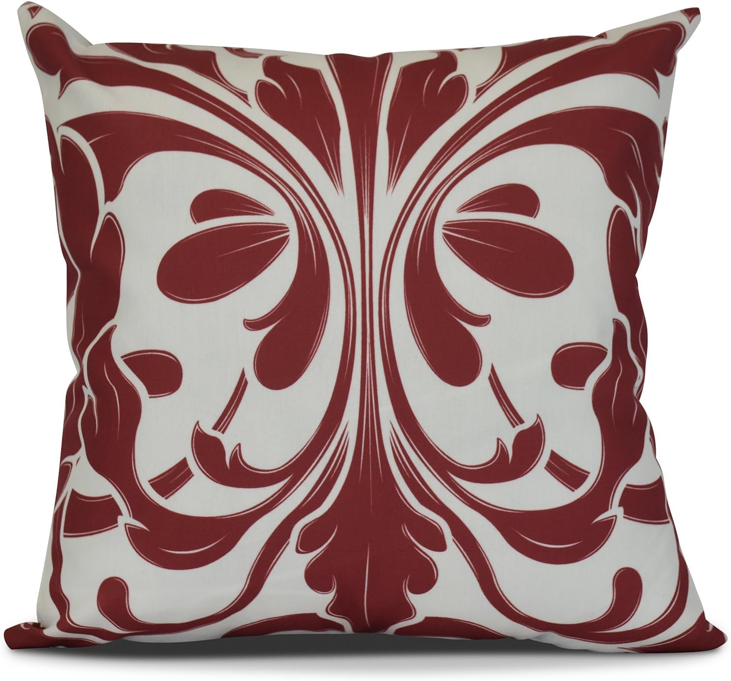 red print throw pillows