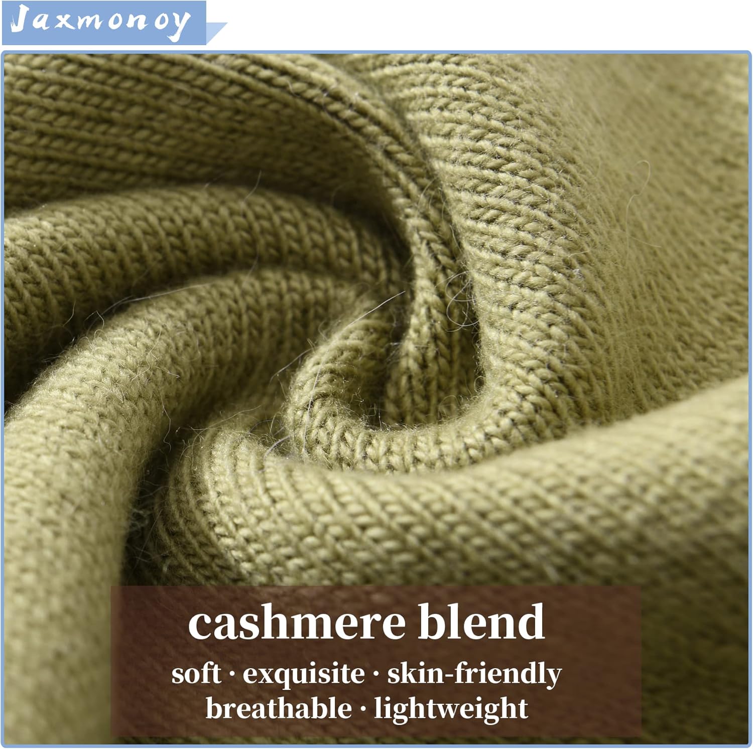 jaxmonoy Slouchy Knit Beanies Winter Hats for Women Men Soft Warm Reversible Slouch Cuffed Skull Knitted Beanie Cap - Image 2