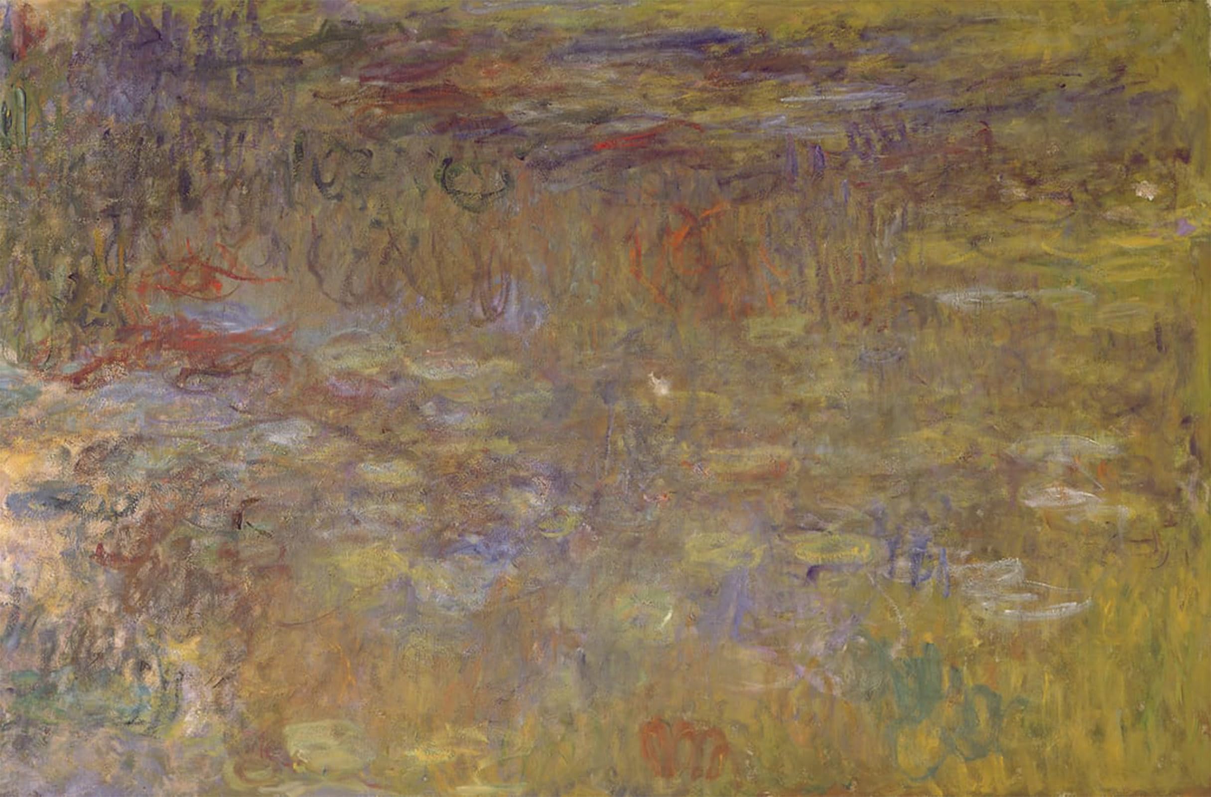 SERENDIPITP Abstract Painting Mural Print Picture Wall Decor Painting the Water Lily Pond by Claude Monet Vintage Wall Artwork for Home Decor 60x90cm