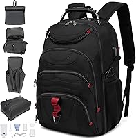Vista 18 de Mochila para laptop Boavan para hombres (Negro, 15.6), Rosa(Amour Pink), Elegante