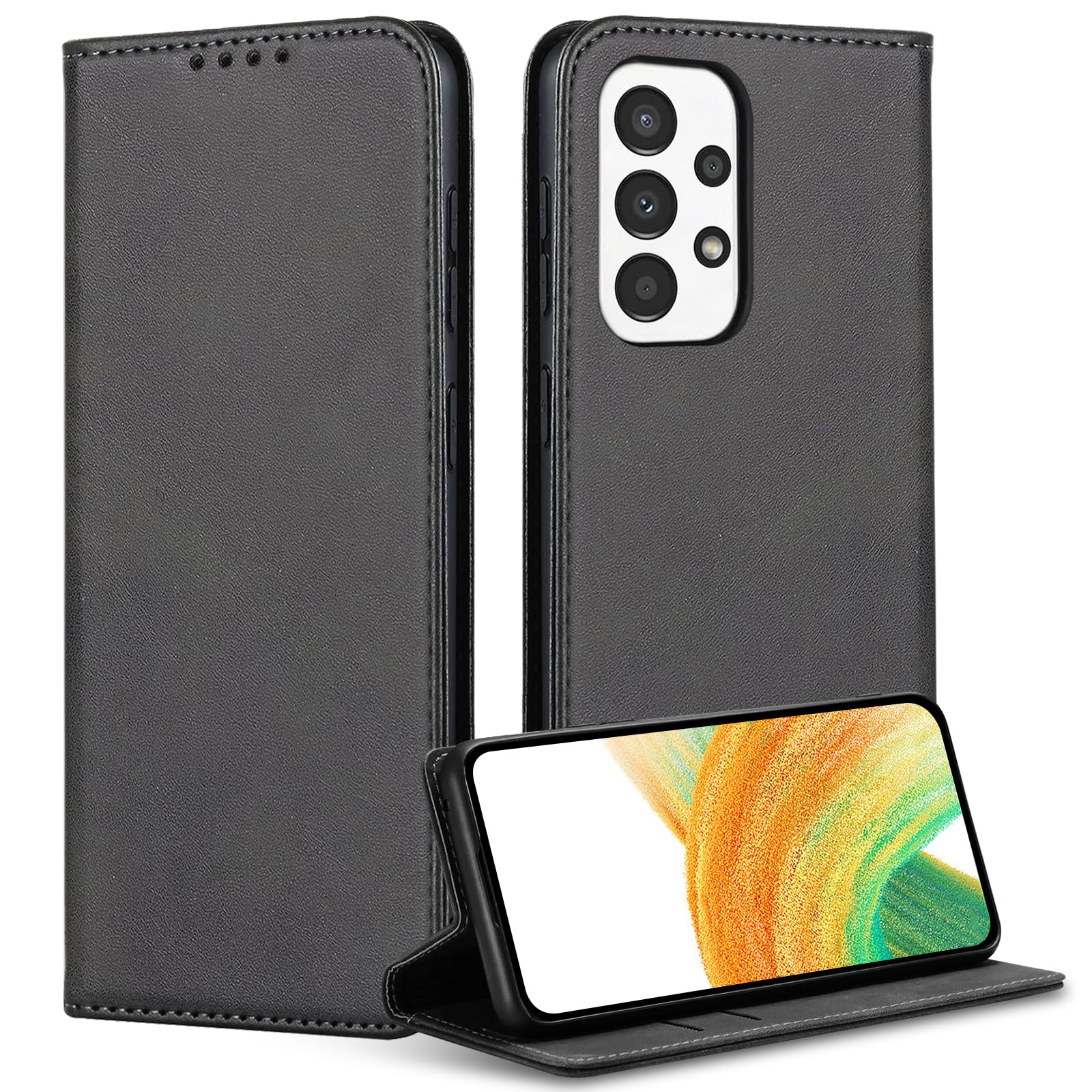 Vaki Handyhülle für Samsung Galaxy A12/A13/A14/A15/A16/A17/A33/A34/A35/A36/A37 Hülle mit Schutzfolie