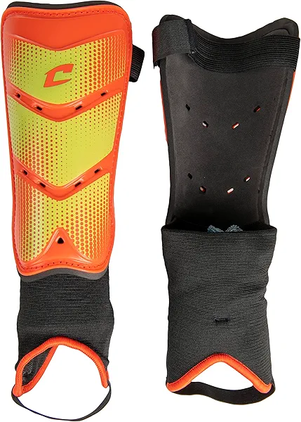 CHAMPRO League Soccer Shin Guards with Padded Ankle