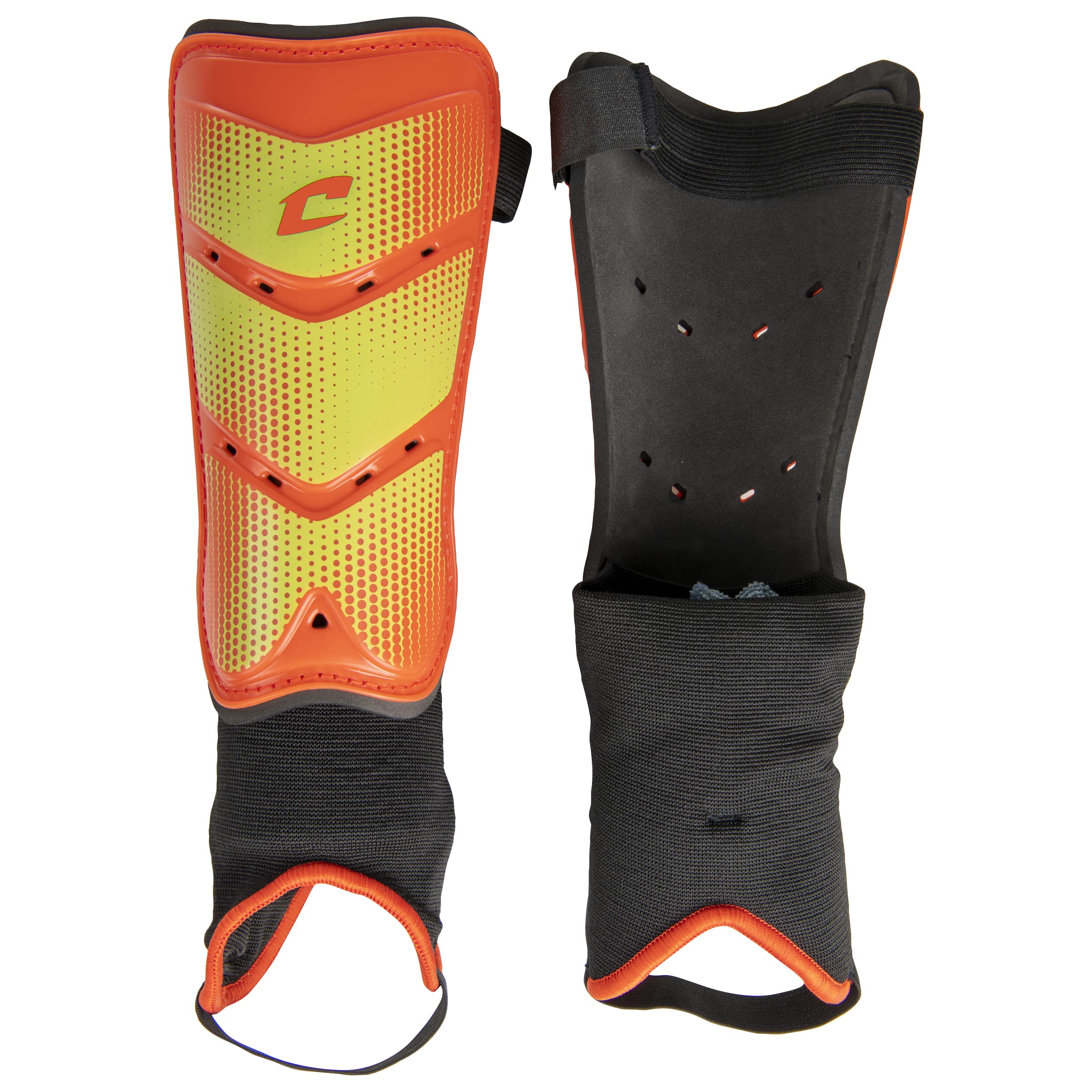Champro League Soccer Shin Guards with Padded Ankle