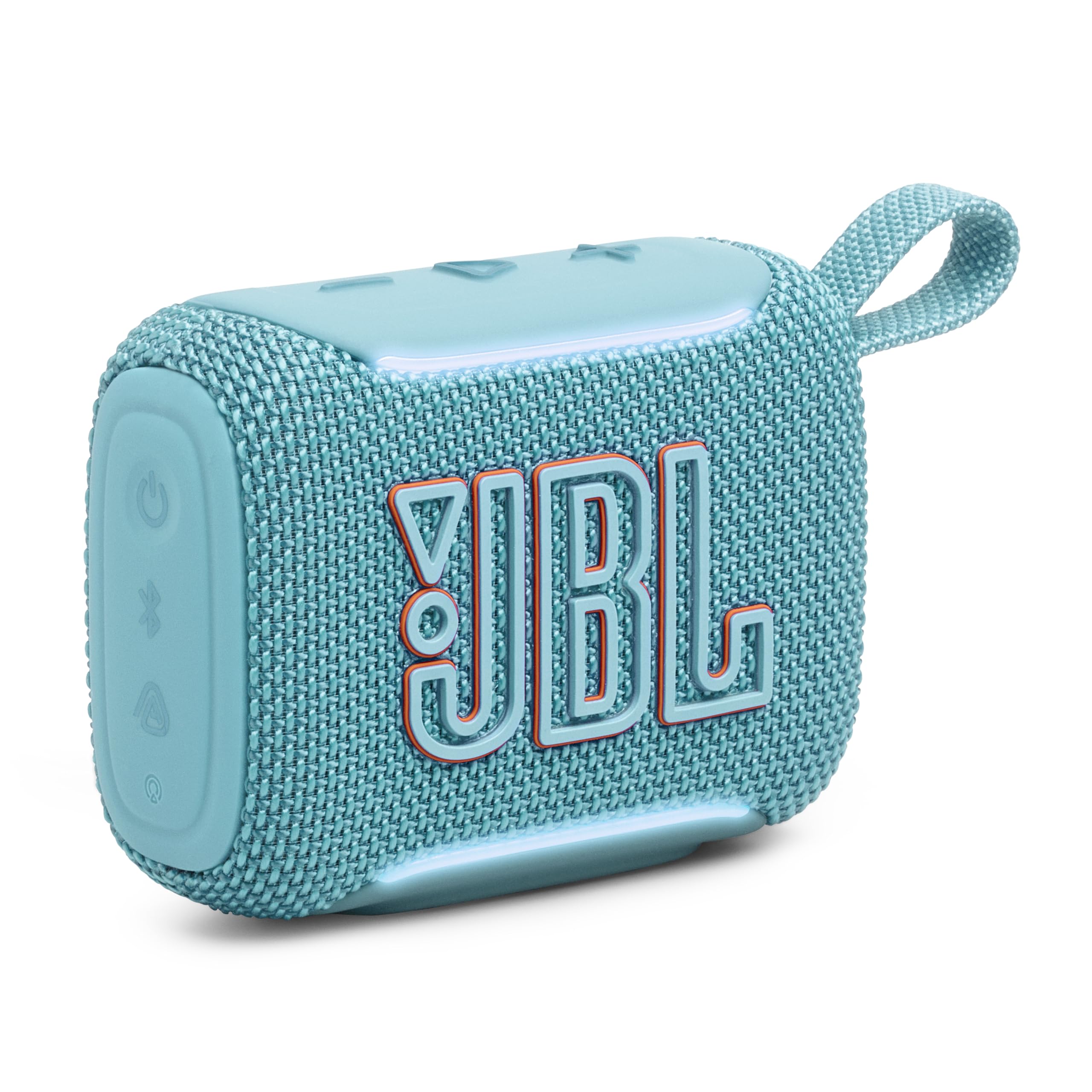 JBL Go 5 - Ultra-Portable Waterproof & Drop-Proof Speaker with JBL Legendary Sound & Ambient Edge Lighting, AirTouch Instant Stereo Pairing or Link Multiple Compatible Speakers via Auracast™ (Teal)-image-37