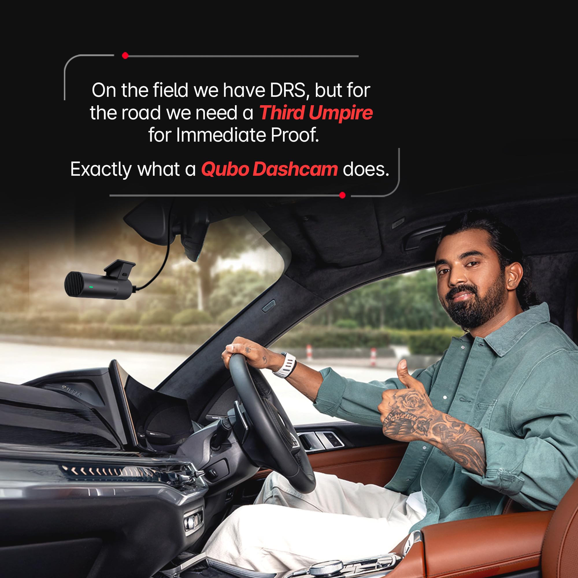 Qubo Dashcam Pro X (2026 Edition) | 2K Resolution | Doubles up as in-Cabin Camera | NightPulse Vision | Wide FOV | Supercapacitor | Built in Wi-Fi, Mic | Up to 1TB Storage | Built for Indian Roads 1