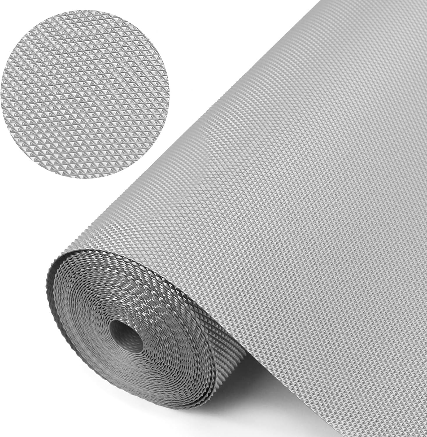 Drawer Mat, EVA Material Waterproof Non-Slip Drawer Mat for Drawer, Kitchen, Cabinet, Drawer, Refrigerator, 60 x 500 cm, Diamond Pattern