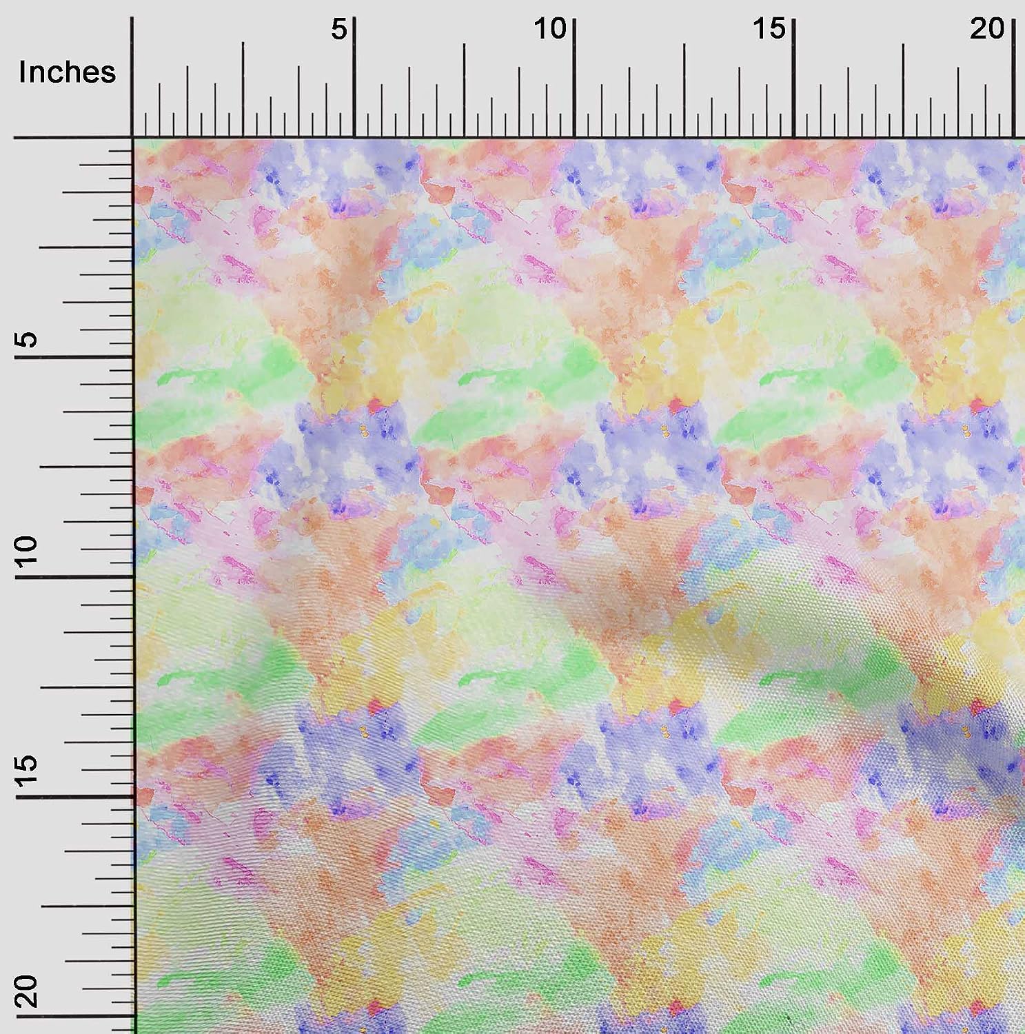 oneOone Cotton Cambric Light Peach Fabric Tie Dye Sewing Fabric By The Yard Printed DIY Clothing Sewing Supplies 56 Inch Wide-MZ