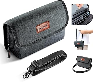 Neewer Camera Lens Filter Case with Water Resistant Hard Shell, 6 Soft Pockets, Shoulder Strap, Pro Photography Filter Bag Storage Pouch for 4'x 4', 4'x 5.65' Square, 95mm Circular Filters, PB025